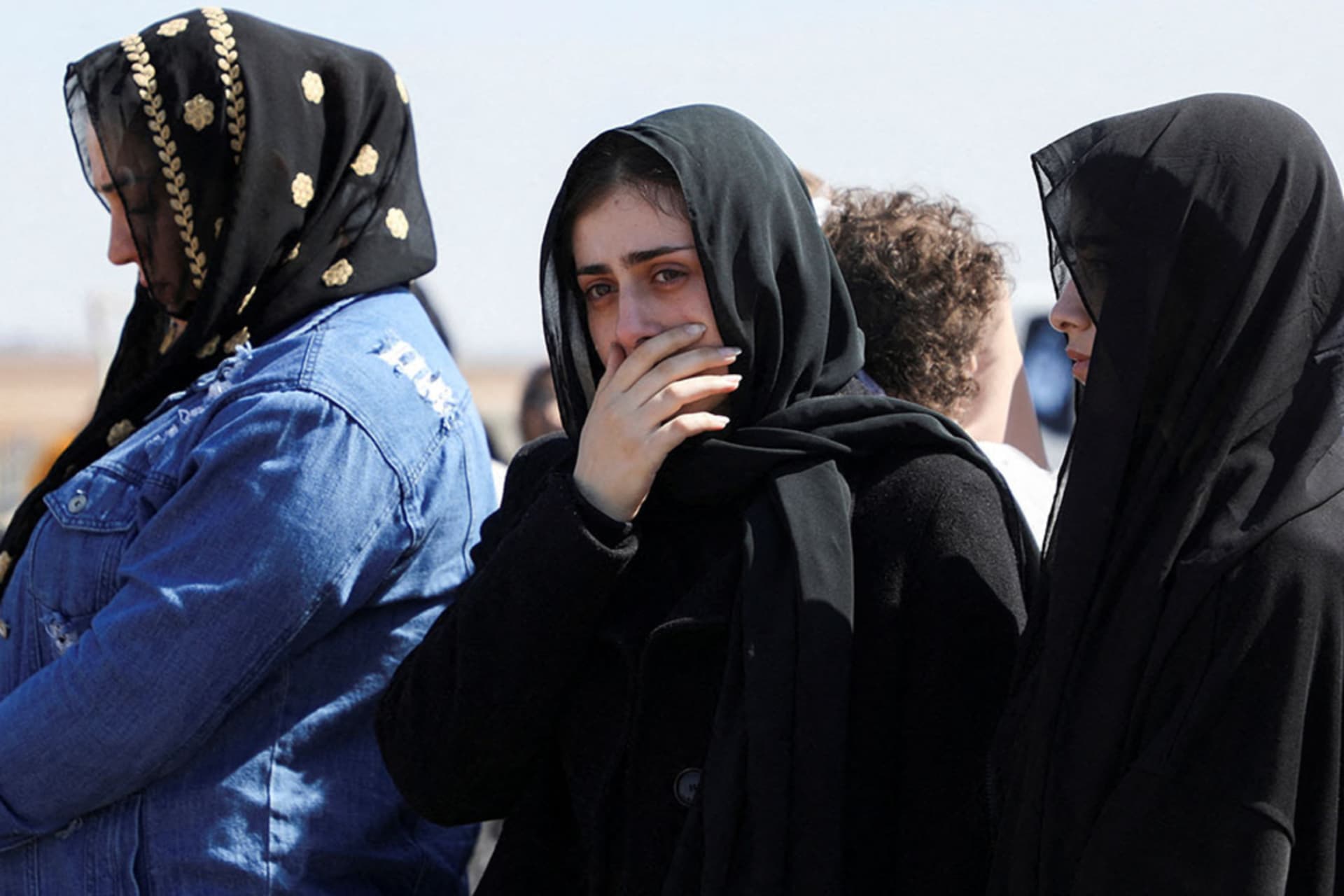 <p>A mourner reacts at the funeral of Shinda Kisho, killed in Latakia amid some of the deadliest violence in Syria’s 13-year civil war, in Qamishli, Syria on March 9, 2025.</p>
