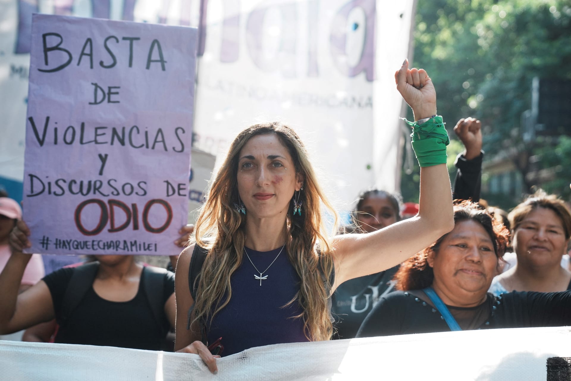 <p>Women participate in a protest to mark the International Day for the Elimination of Violence Against Women, in Buenos Aires, Argentina November 25, 2024.</p>
