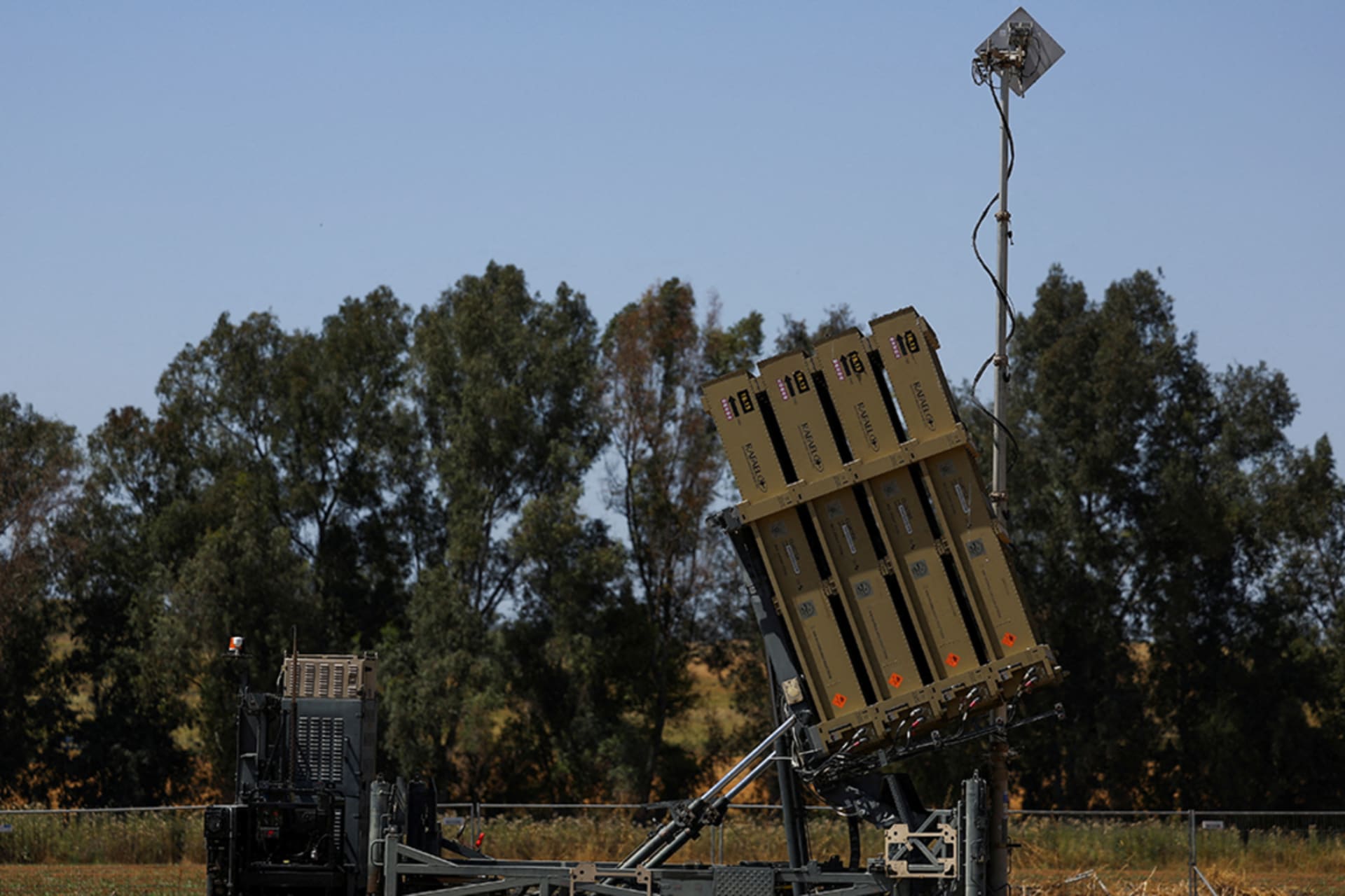 <p>An Iron Dome anti-missile battery in southern Israel, April 2024.</p>
