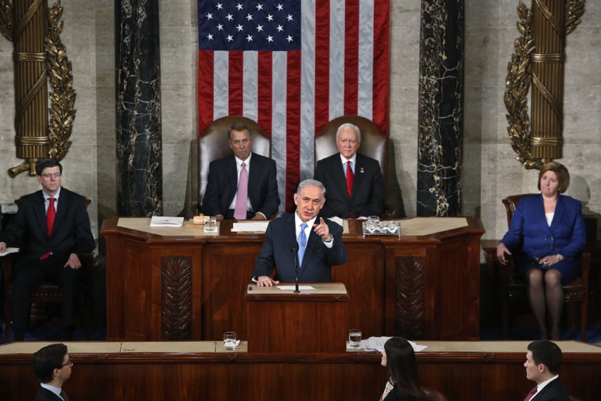 <p>Israeli Prime Minister Benjamin Netanyahu addresses a joint meeting of Congress, on March 3, 2015.</p>
