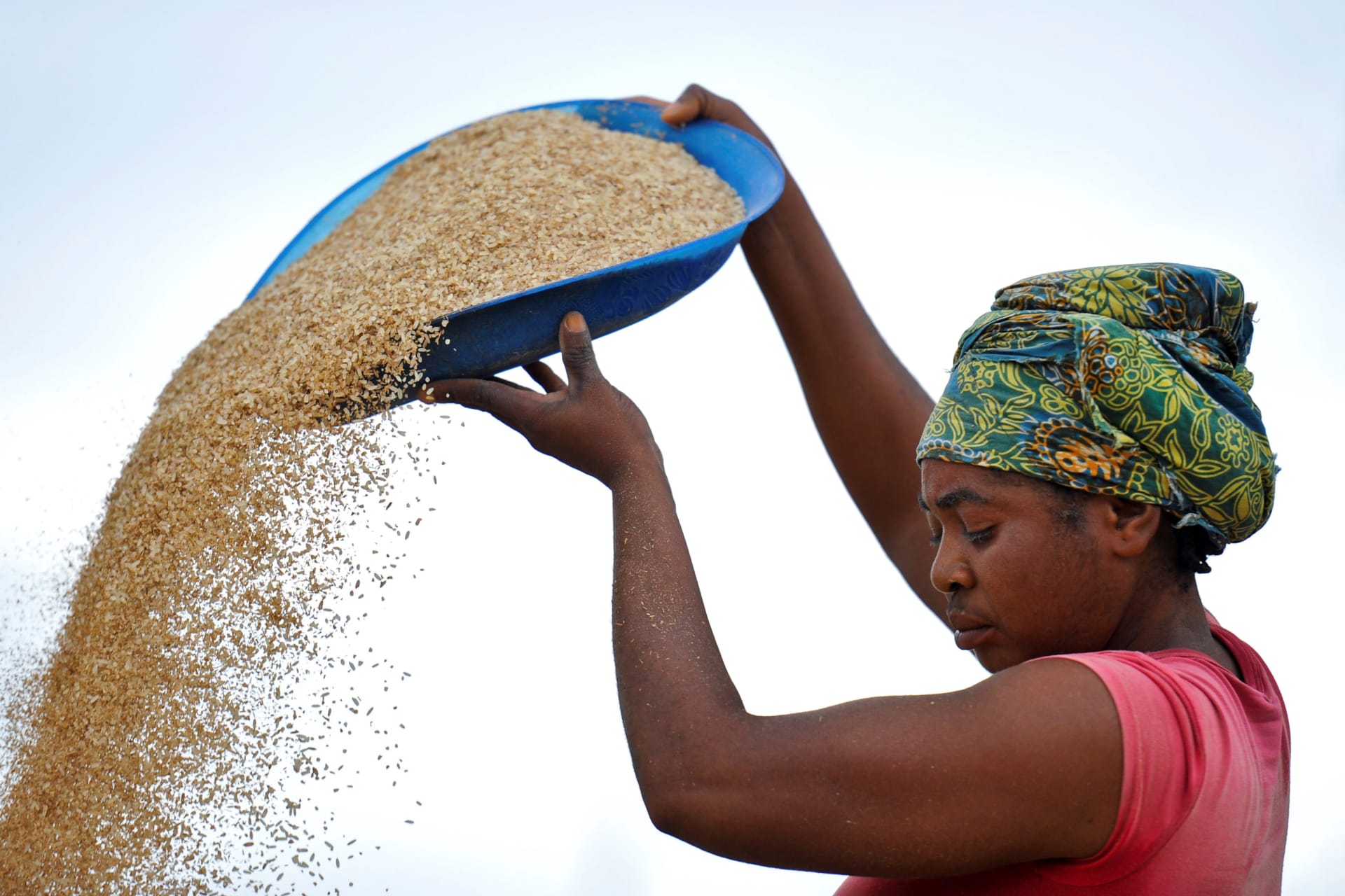 <p>A woman works in a rice mill in Aliade community in the Gwer local government area of the central state of Benue October 4, 2012. </p>
