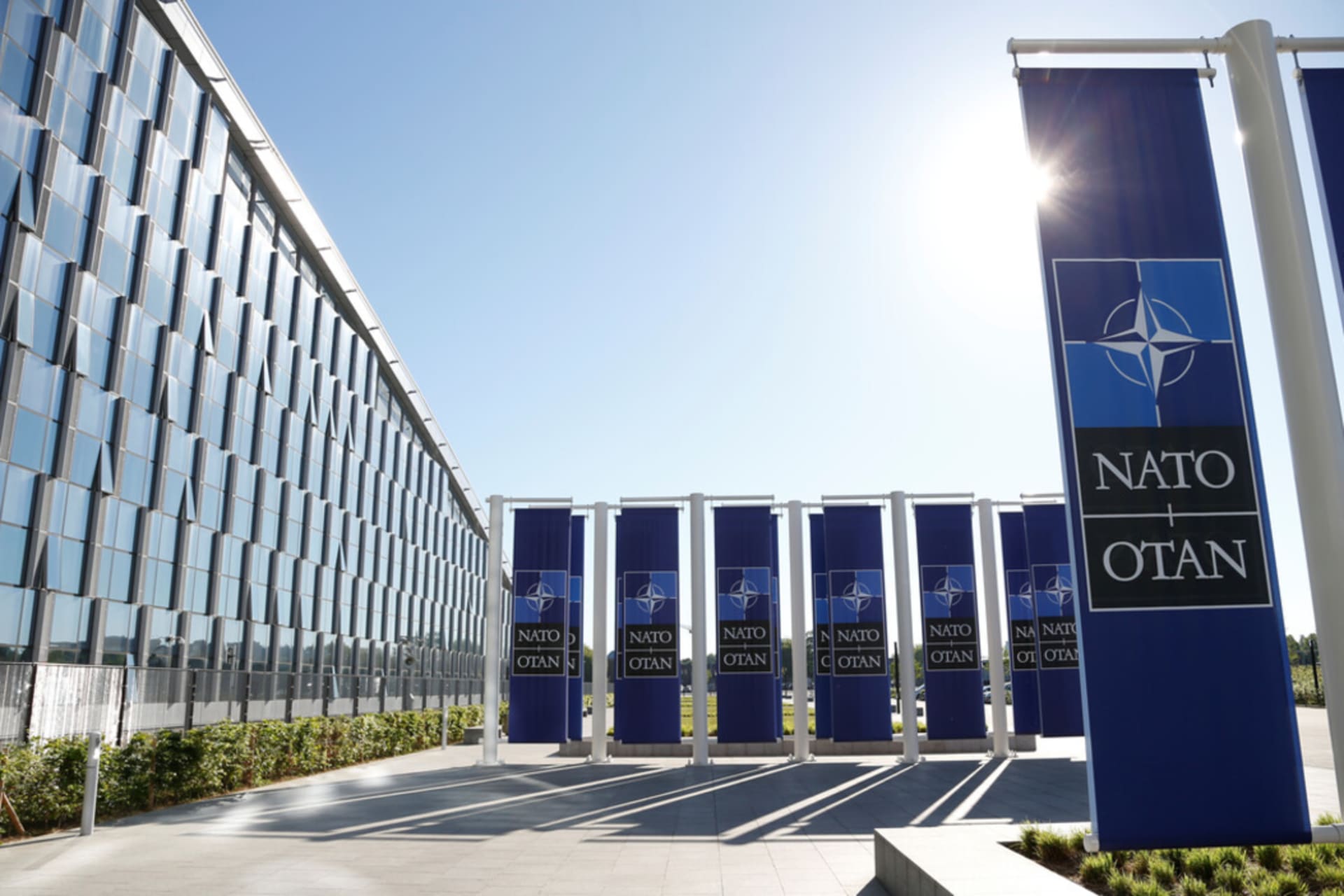 <p>A view of the NATO headquarters in Brussels, Belgium in May 2018. </p>
