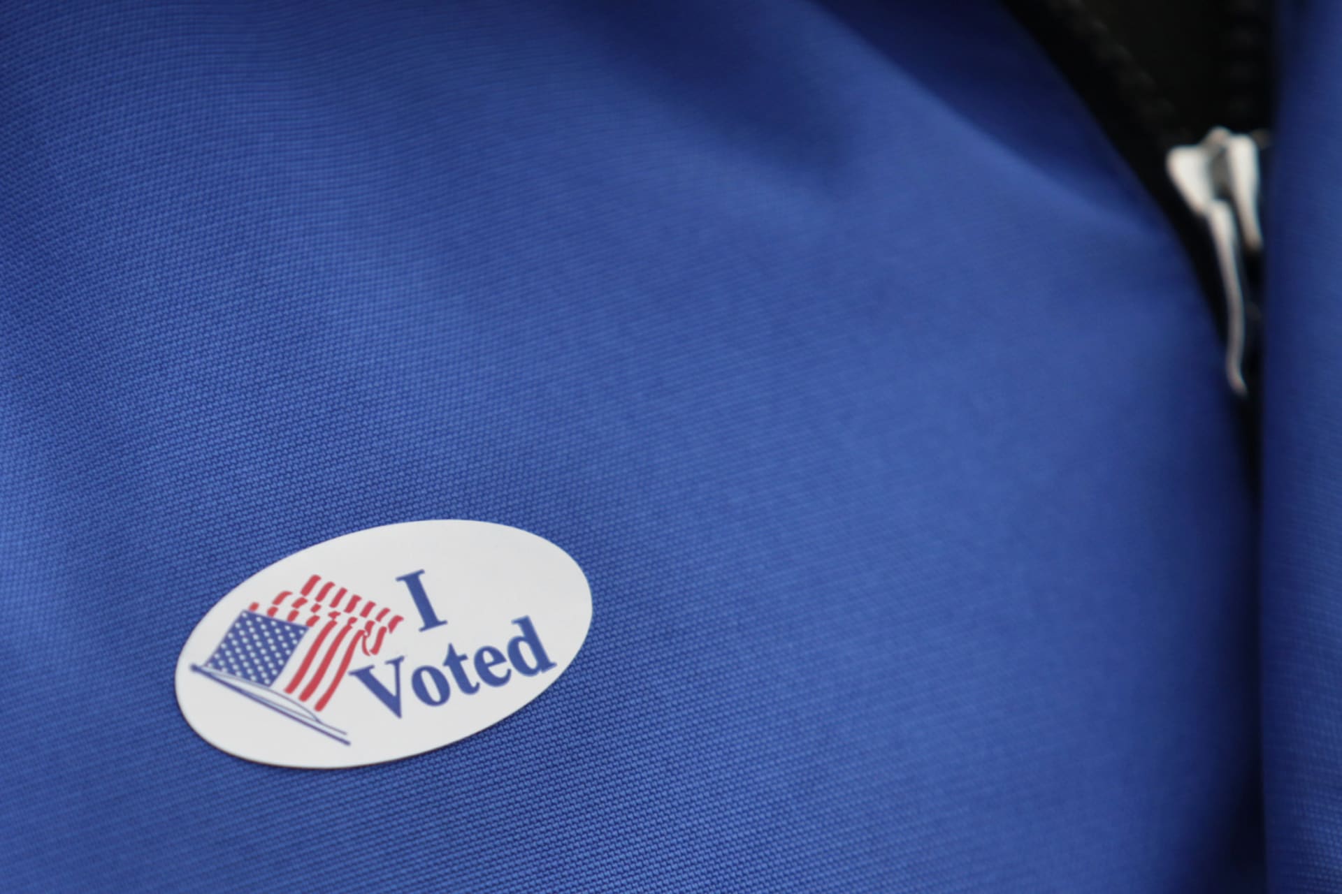 <p>A voter’s jacket after leaving a polling place in Washington, DC, on November 6, 2012. </p>
