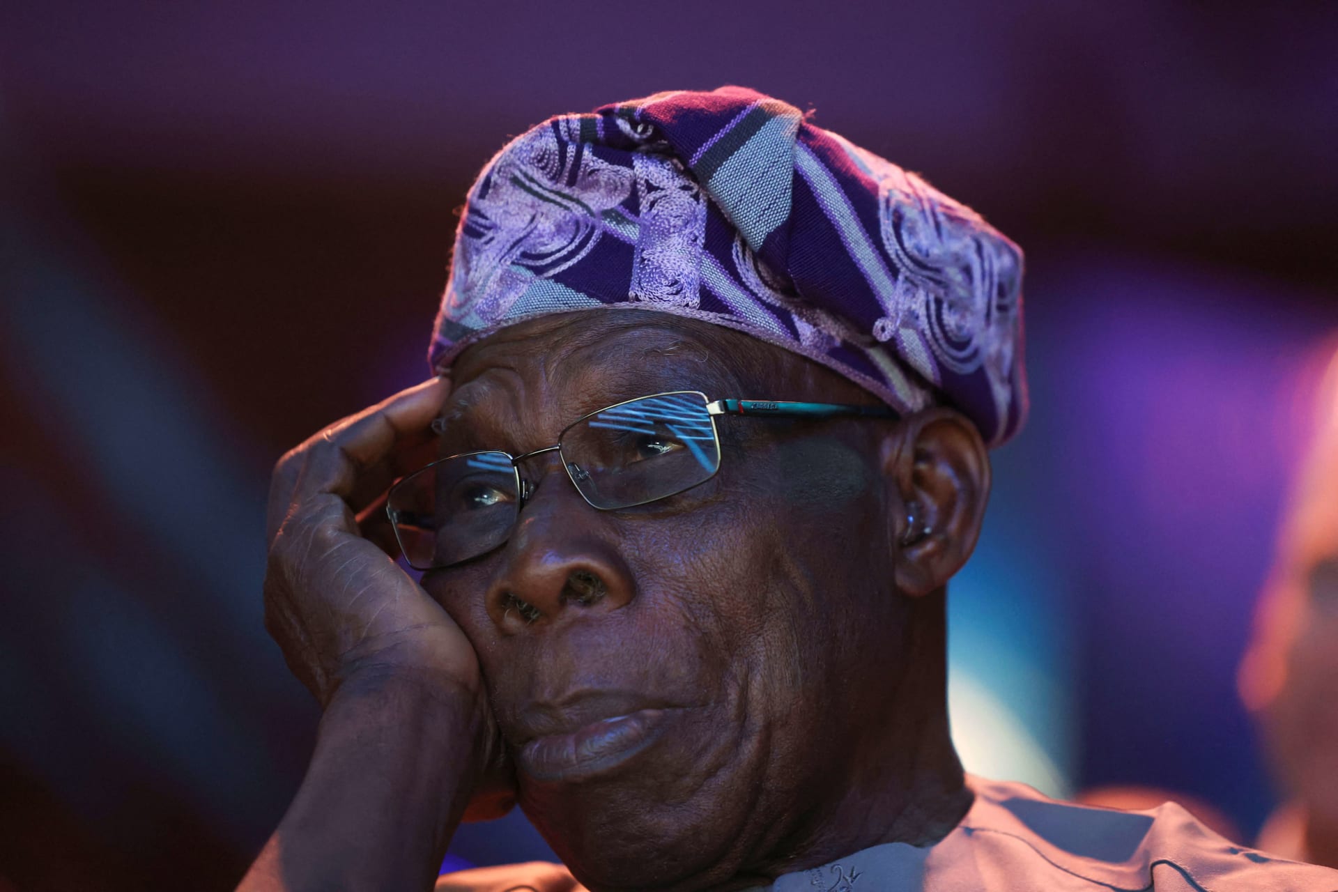 <p>Former President of Nigeria, Olusegun Obasanjo attends the African Energy Week in Cape Town, South Africa on October 17, 2023. </p>
