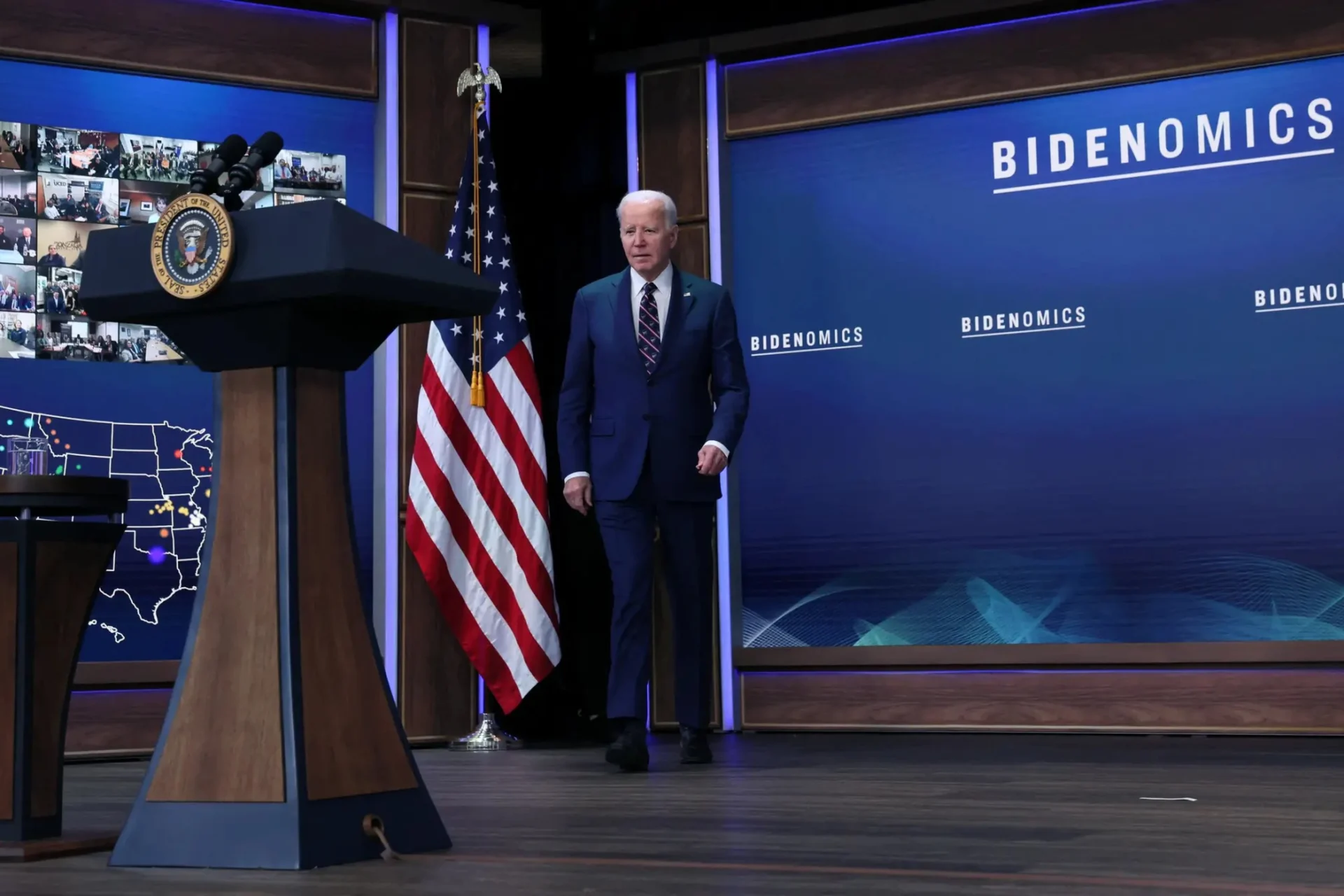 <p>U.S. President Joe Biden holds an event on the economy at the White House</p>
