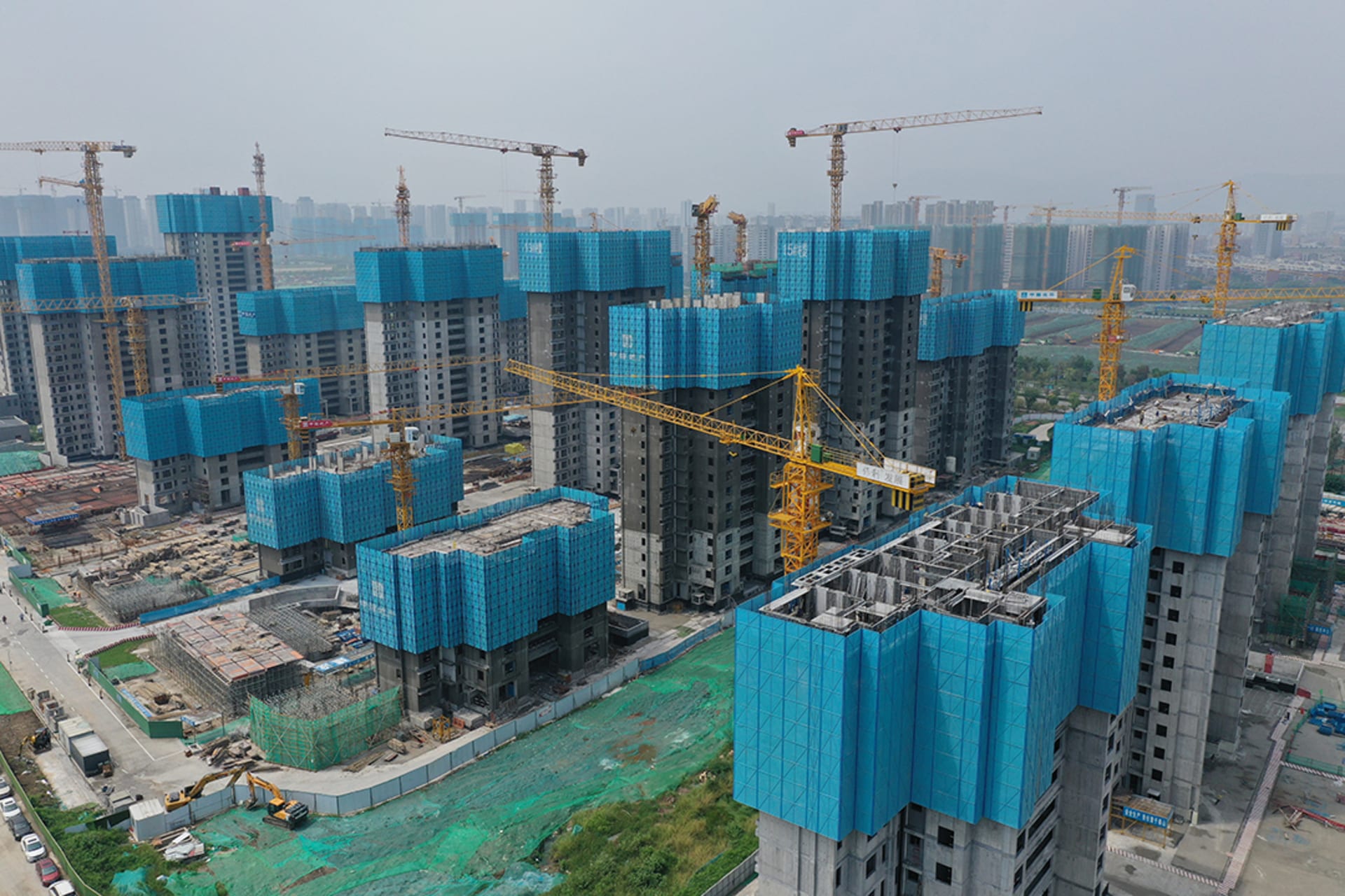 <p>Residential housing site under construction in Nanjing</p>
