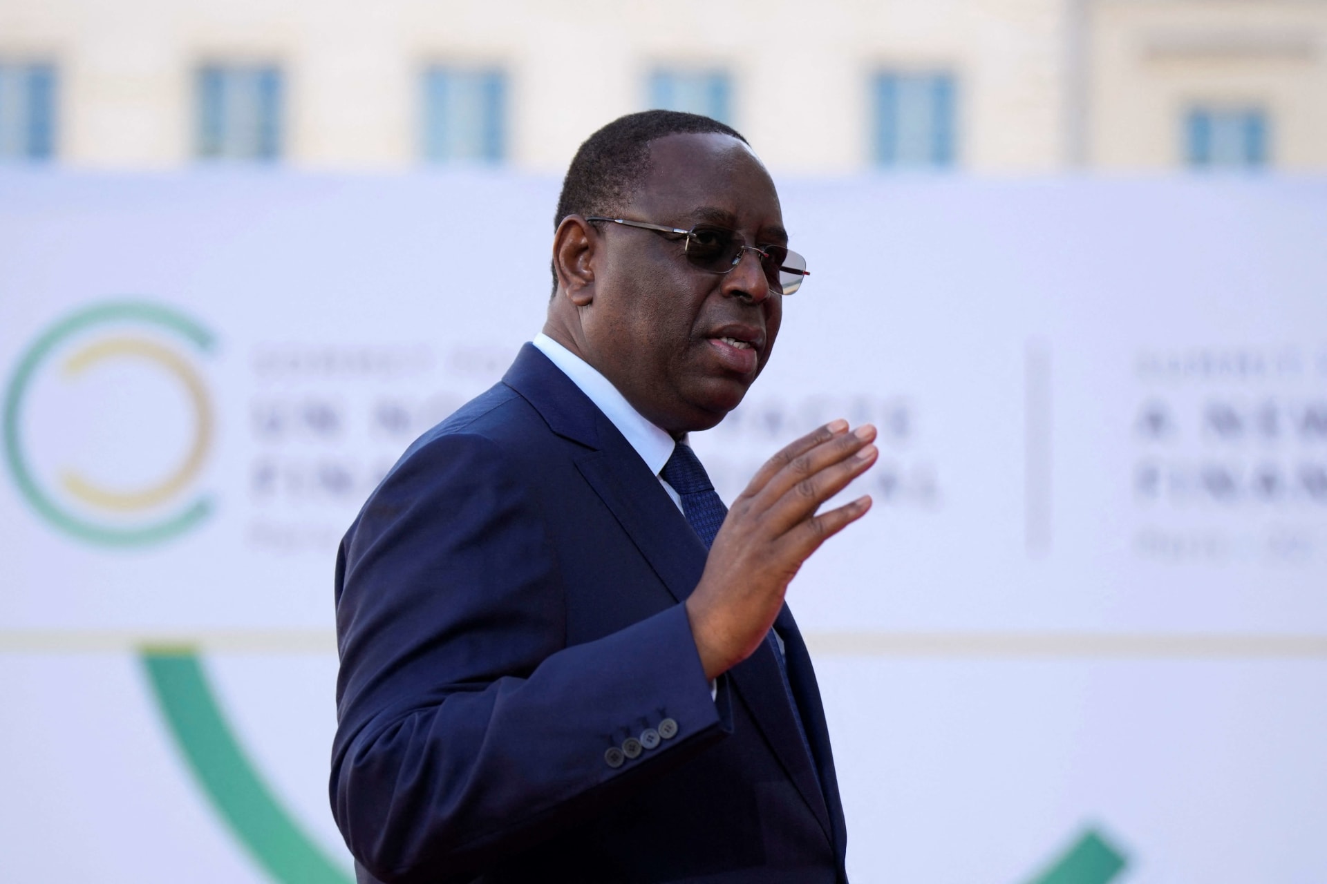 <p>Senegal’s President Macky Sall arrives for the closing session of the New Global Financial Pact Summit on Friday, June 23, 2023 in Paris, France.</p>
