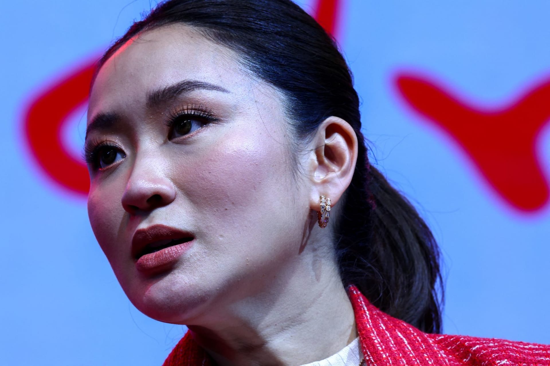 <p>Paetongtarn Shinawatra, daughter of former Prime Minister Thaksin Shinawatra and one of the Pheu Thai Party’s prime ministerial candidates, attends an event to unveil the party’s candidates list and announce their policies for the upcoming election.</p>