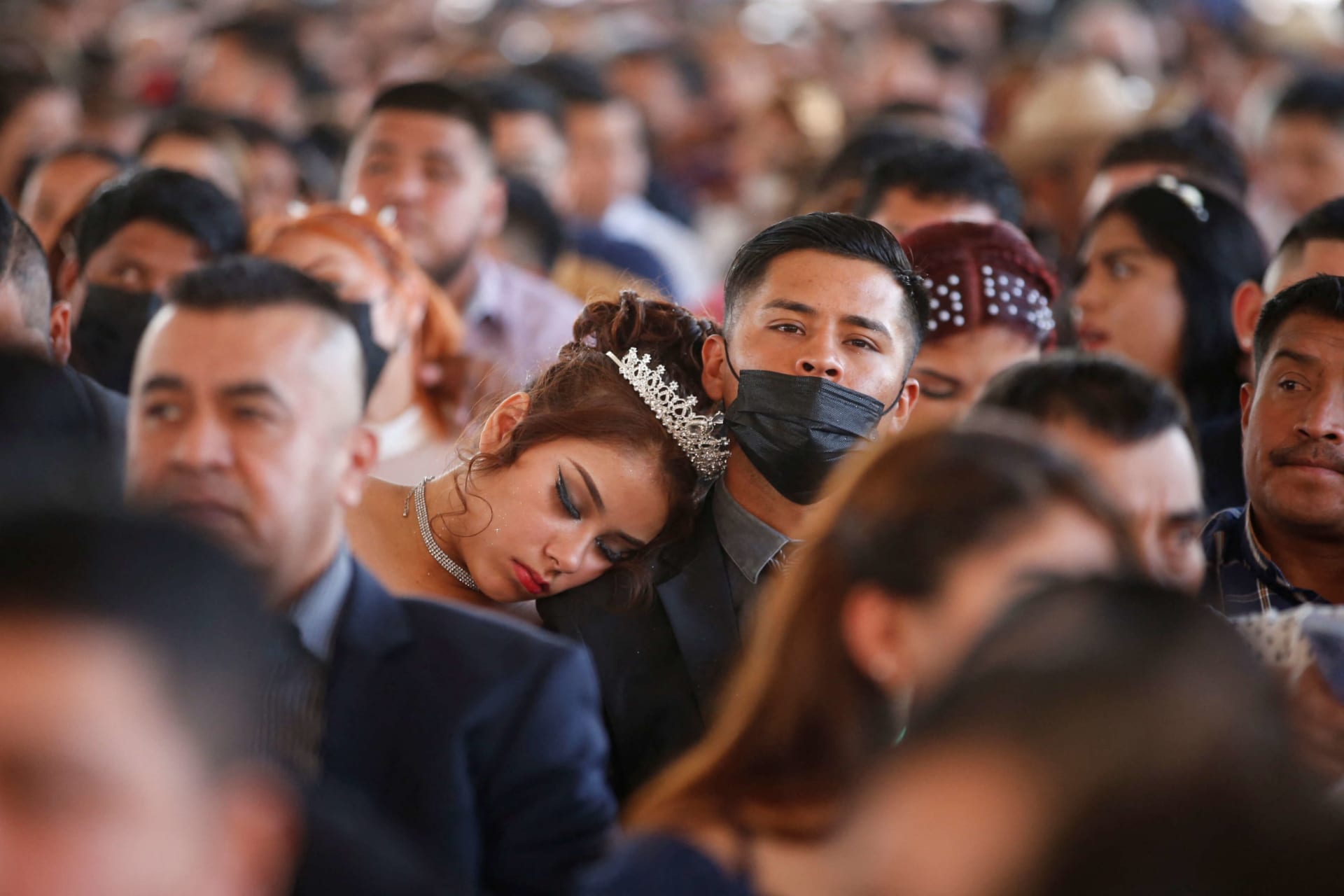 <p>Mass wedding as part of the Valentine’s Day celebration, in Monterrey</p>
