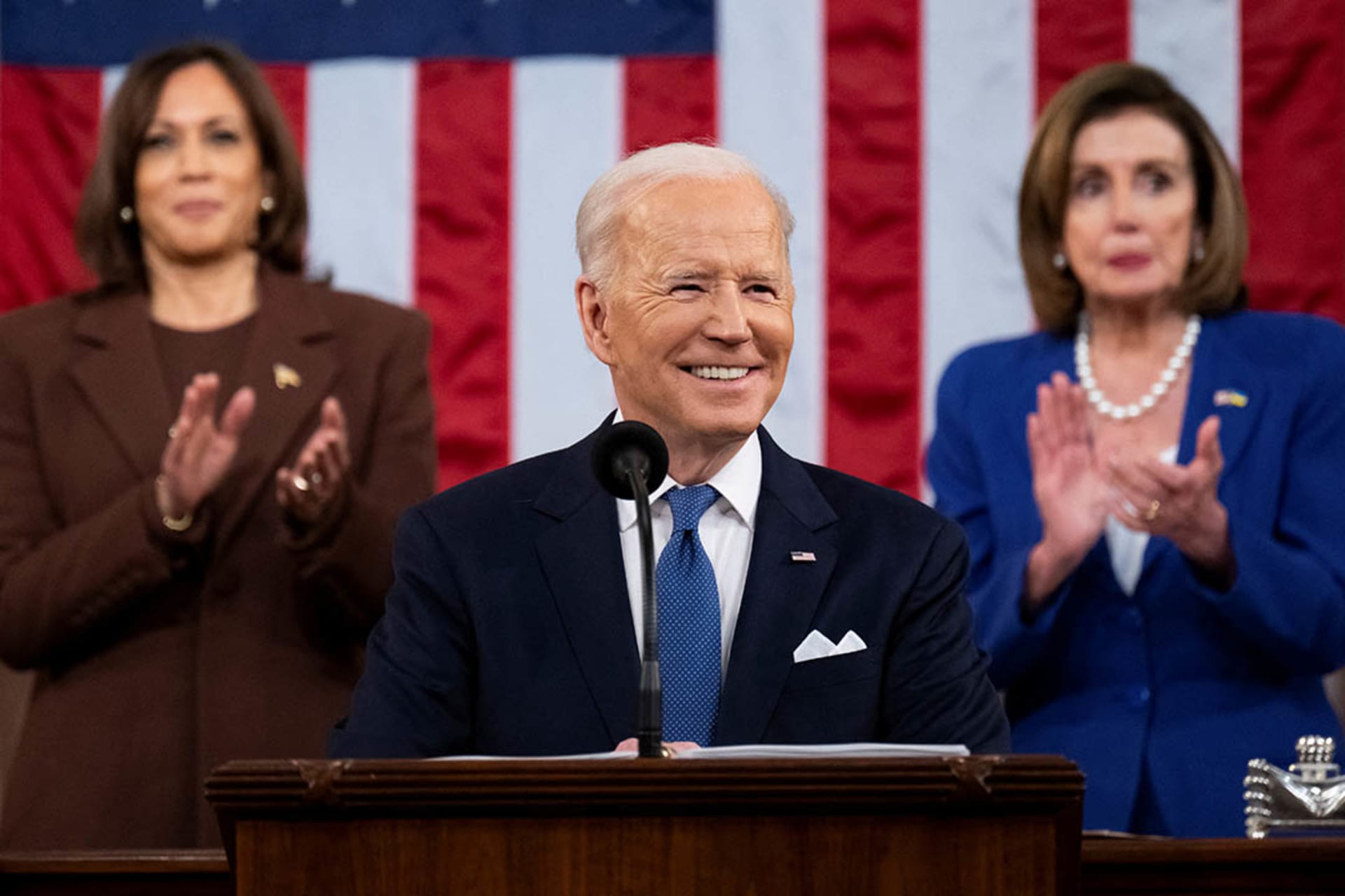 <p>President Biden gives his first State of the Union Address to a joint Congress on March 1, 2022. </p>

