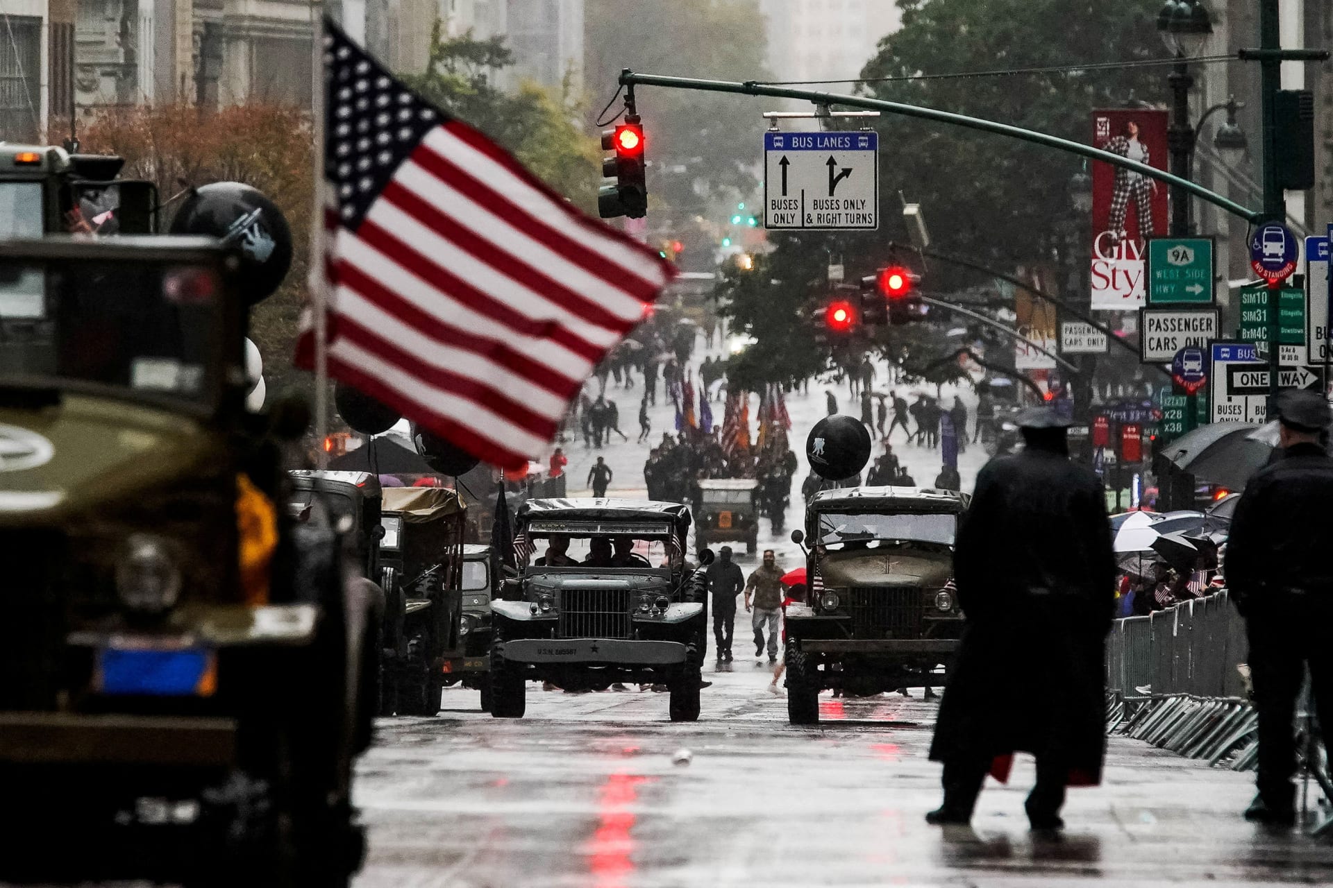 <p>Military members participate in the 103rd Annual Veteran’s Day Parade in New York City, U.S., on November 11, 2022. </p>
