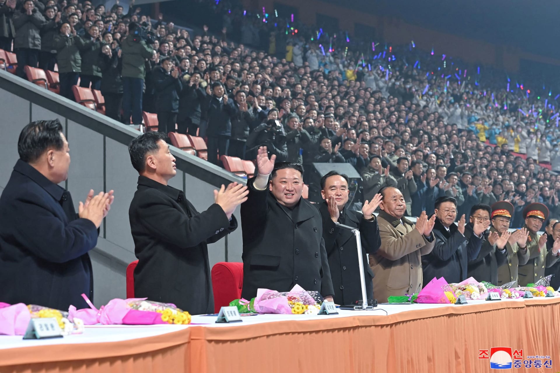 <p>North Korean leader Kim Jong-un attends an event during the New Year celebrations at People’s Palace of Culture in Pyongyang, North Korea.</p>
