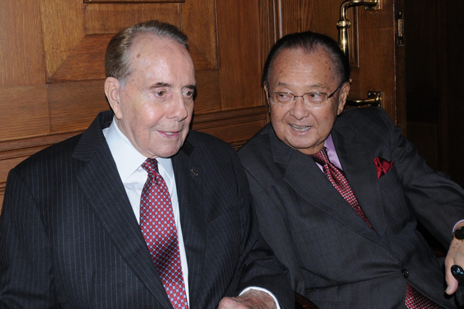 <p>Senators Bob Dole and Daniel Inouye.</p>
