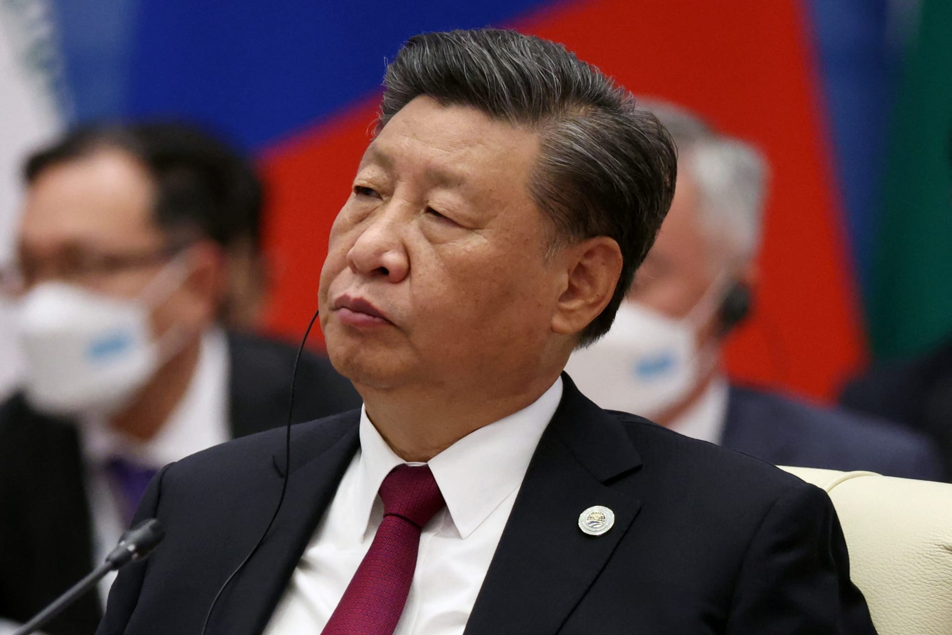 <p>Xi Jinping attends a meeting of the Shanghai Cooperation Organization in Samarkand, Uzbekistan in September 2022.</p>
