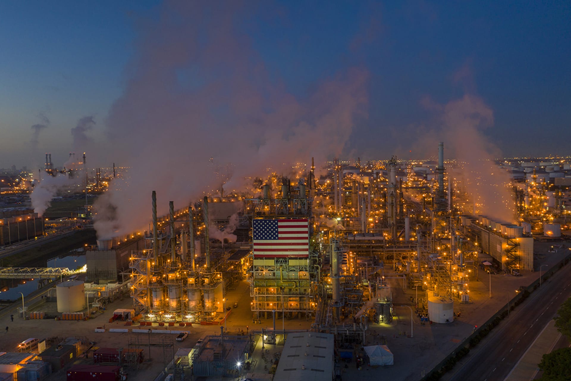 <p>The United States refines millions of barrels of oil every day.</p>
