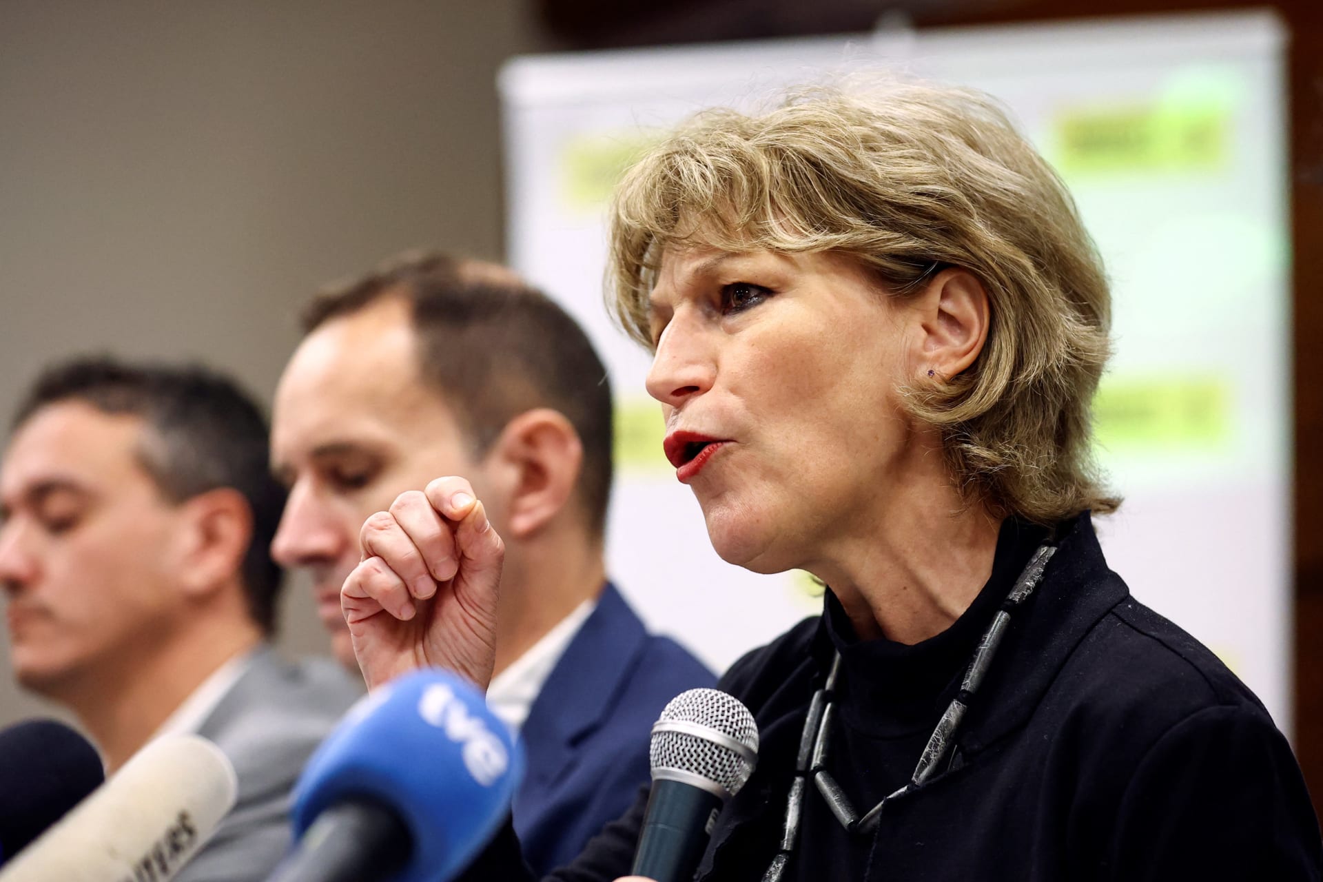 <p>Secretary General of Amnesty International Agnes Callamard speaks at a press conference detailing the NGO’s 2022 report accusing Israel of “apartheid against Palestinians.” </p>
