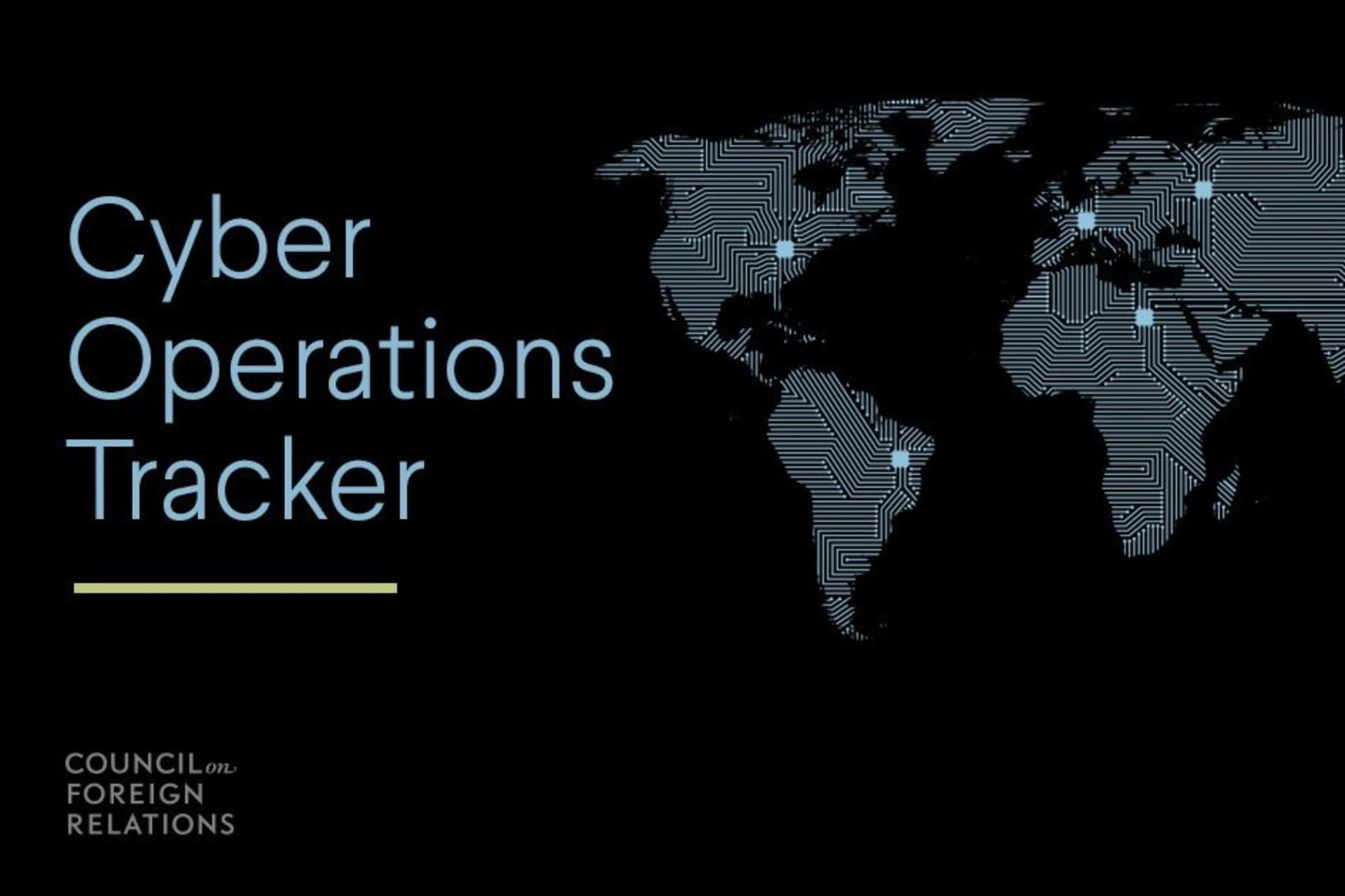 <p>Cyber Operations Tracker.</p>
