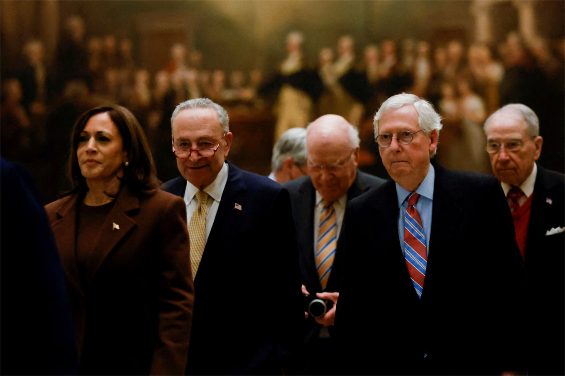 <p>Congressional leaders of both parties at the U.S. State of the Union</p>
