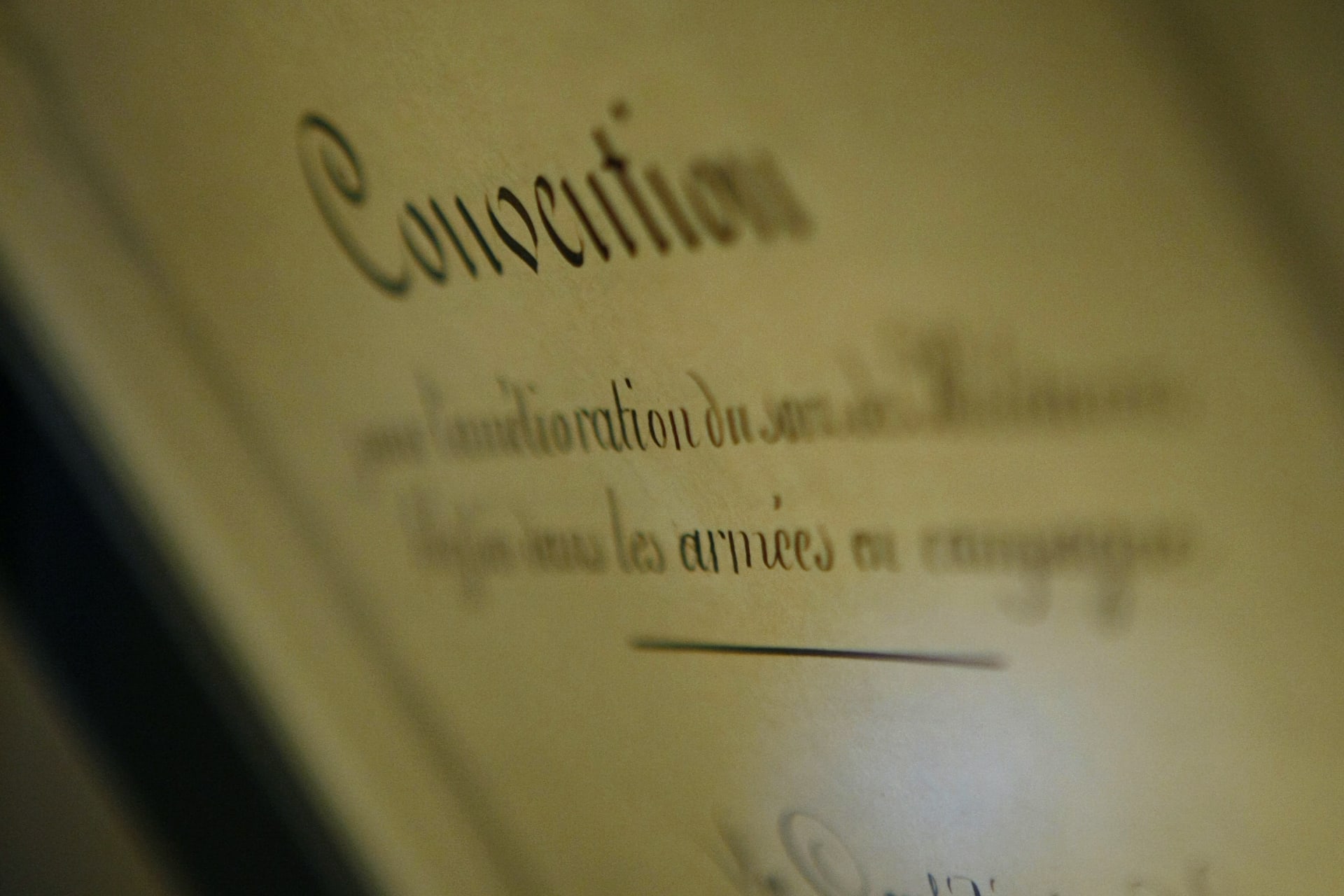 <p>The 1864 Convention for the Amelioration of the Condition of the Wounded in Armies in the Field, pictured on July 31, 2009, lays down the bases of international humanitarian laws and is at the origin of the Geneva Conventions signed on August 12, 1949.</p>
