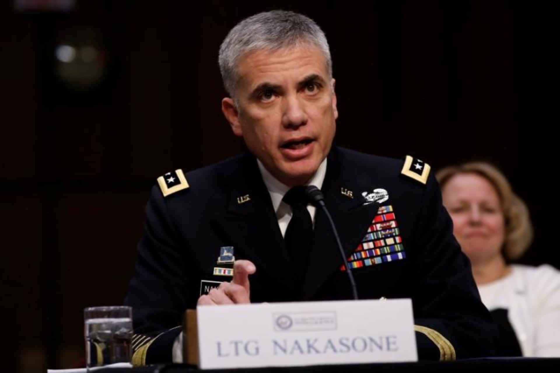 <p>General Paul Nakasone, director of the National Security Agency, testifies before the Senate Intelligence Committee on March 15, 2018.</p>
