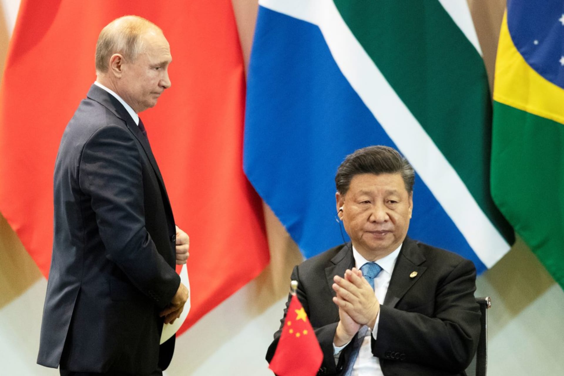 <p>Russian President Vladimir Putin and Chinese President Xi Jinping in 2019.</p>
