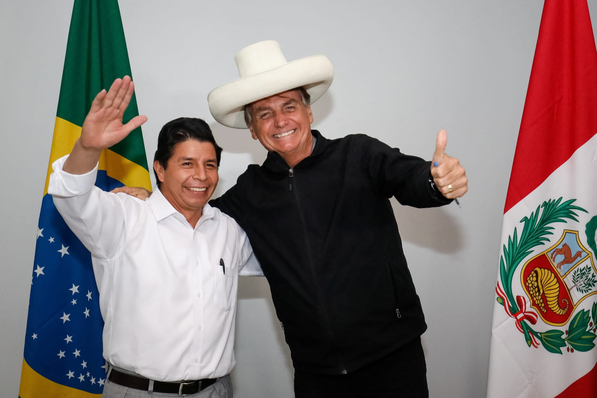 <p>Peruvian President Pedro Castillo and his Brazilian counterpart, Jair Bolsonaro, both face serious doubts on their ability to govern</p>
