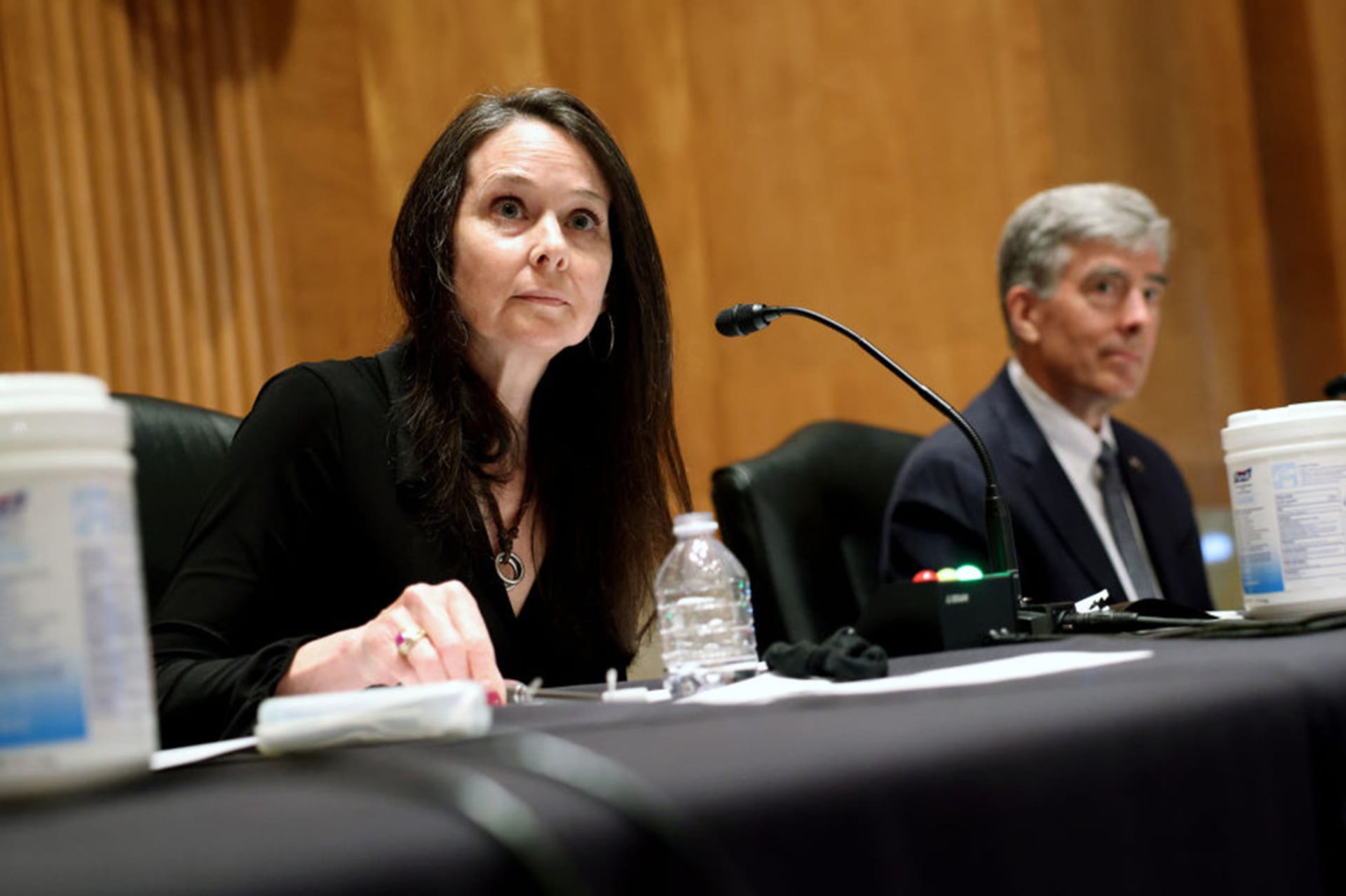 <p>Jen Easterly, the director of the Cybersecurity and Infrastructure Security Agency, testifies at her confirmation hearing. Easterly has called the Log4j vulnerability one of the most severe she has ever seen.</p>
