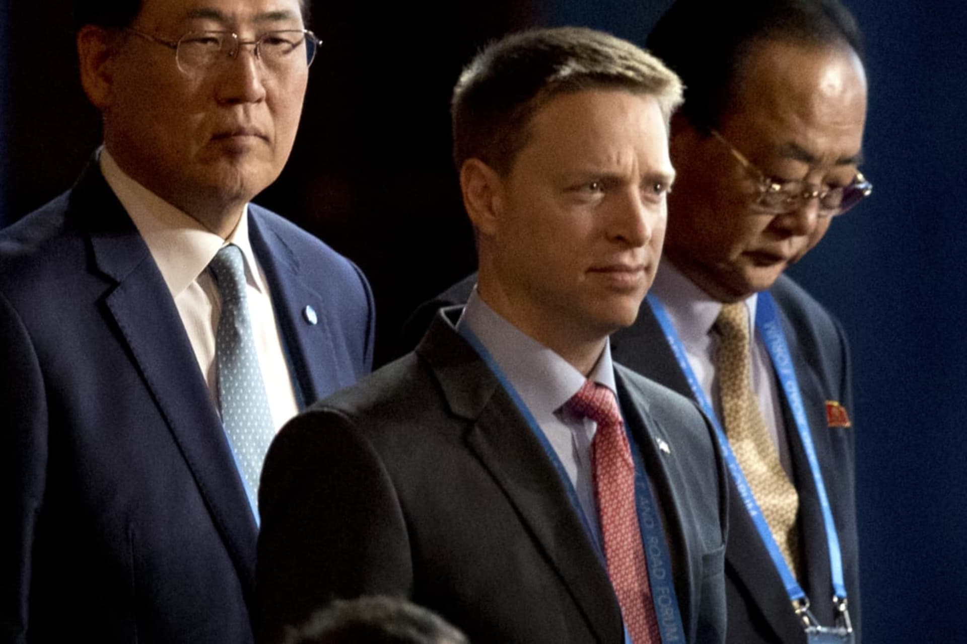 <p>Former Deputy National Security Advisor Matthew Pottinger at the opening of the Belt and Road Forum in 2017.</p>
