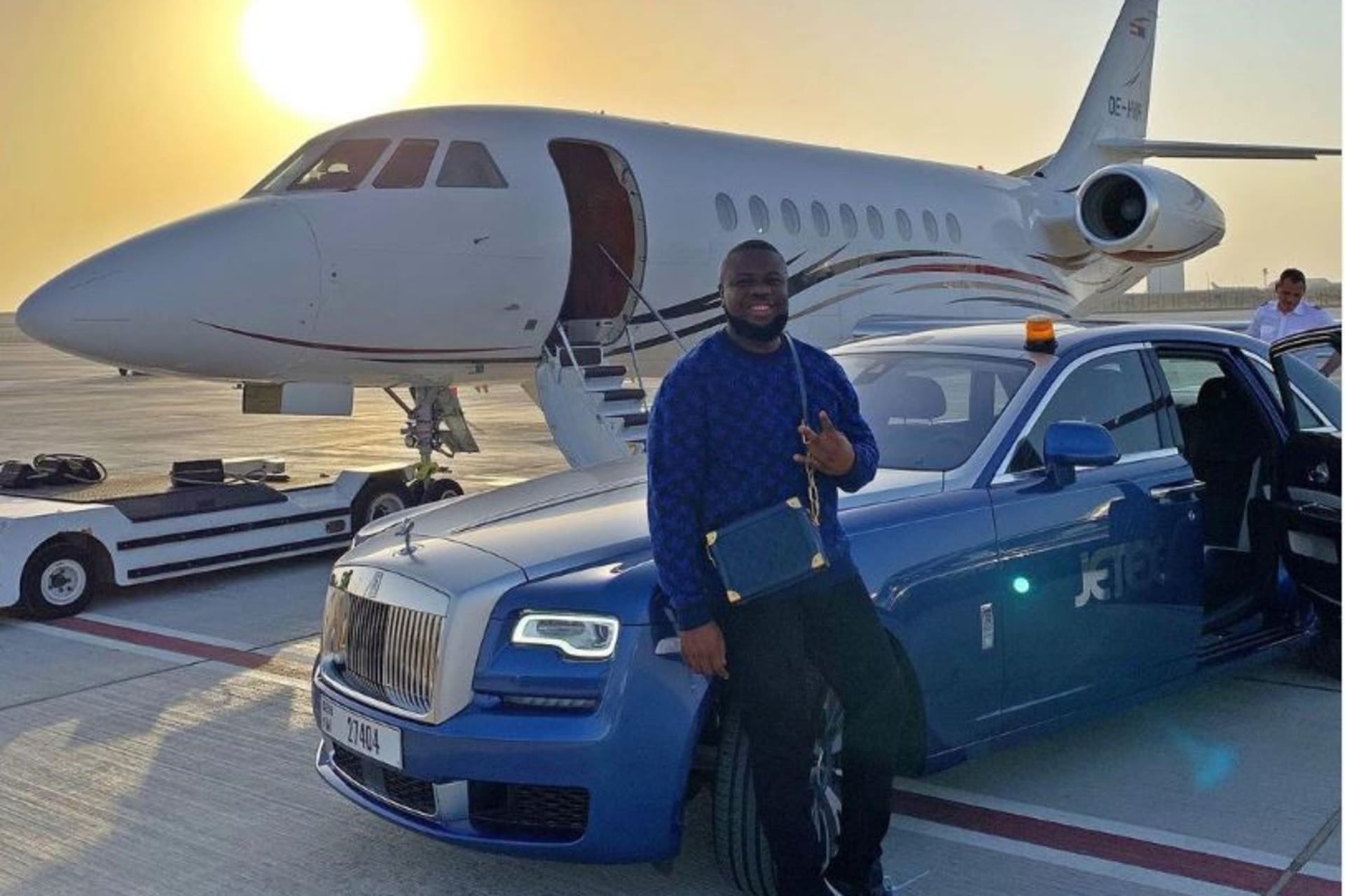 <p>Instagram influencer and cyber criminal Ramon Abbas, better known as “Hushpuppi,” poses in a photo posted to his Instagram page on July 1, 2019.</p>
