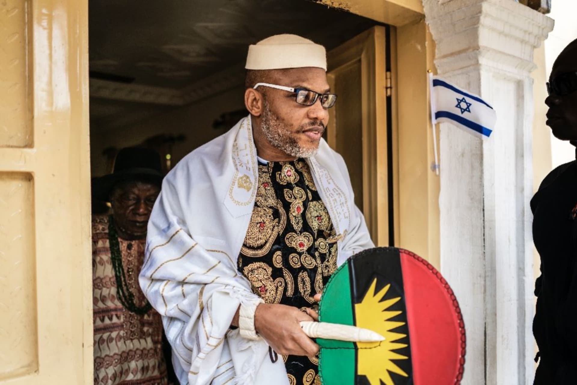 <p>Nnamdi Kanu, the leader of the Indigenous People of Biafra (IPOB) separatist group.</p>
