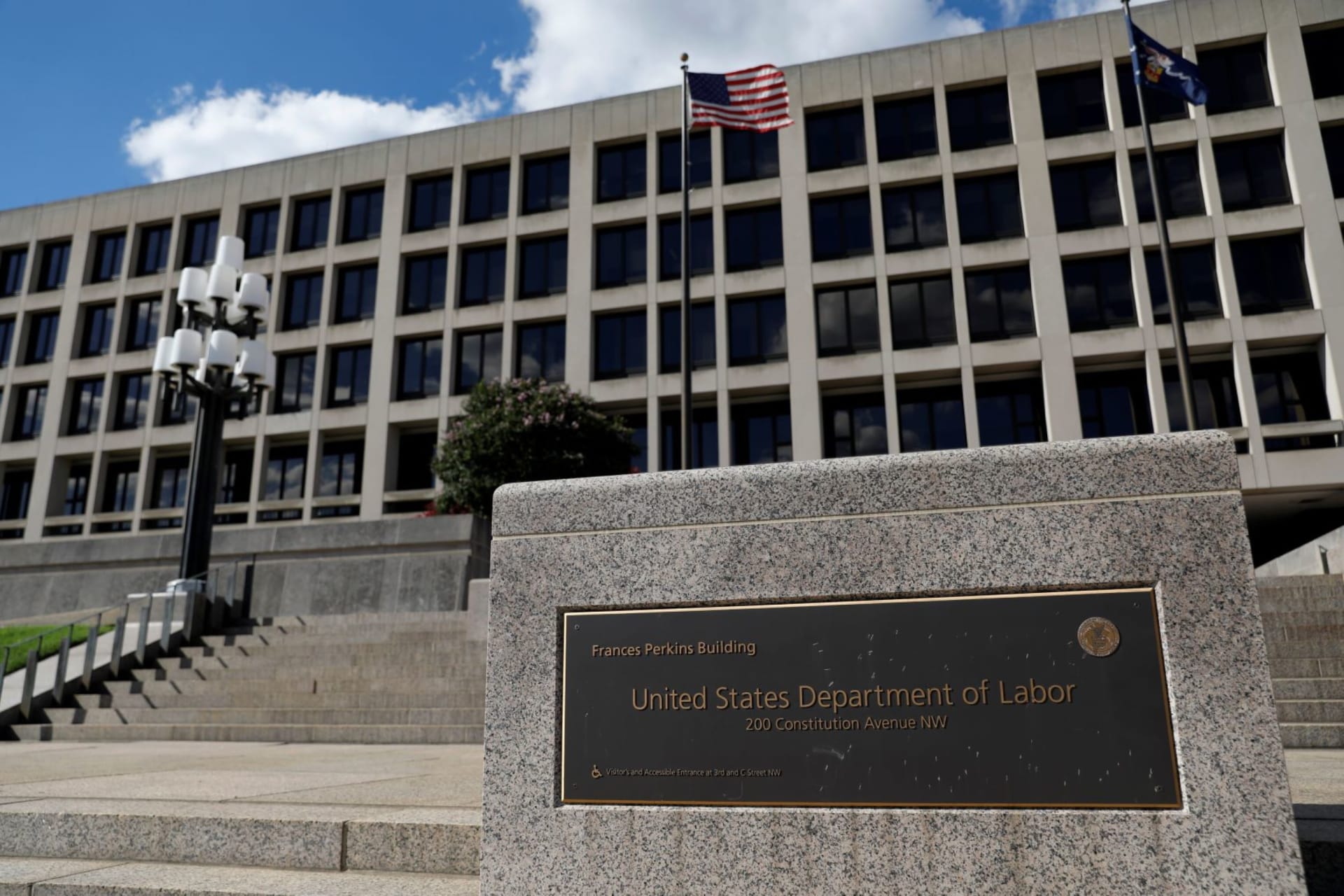<p>The U.S. Department of Labor in Washington, DC.</p>
