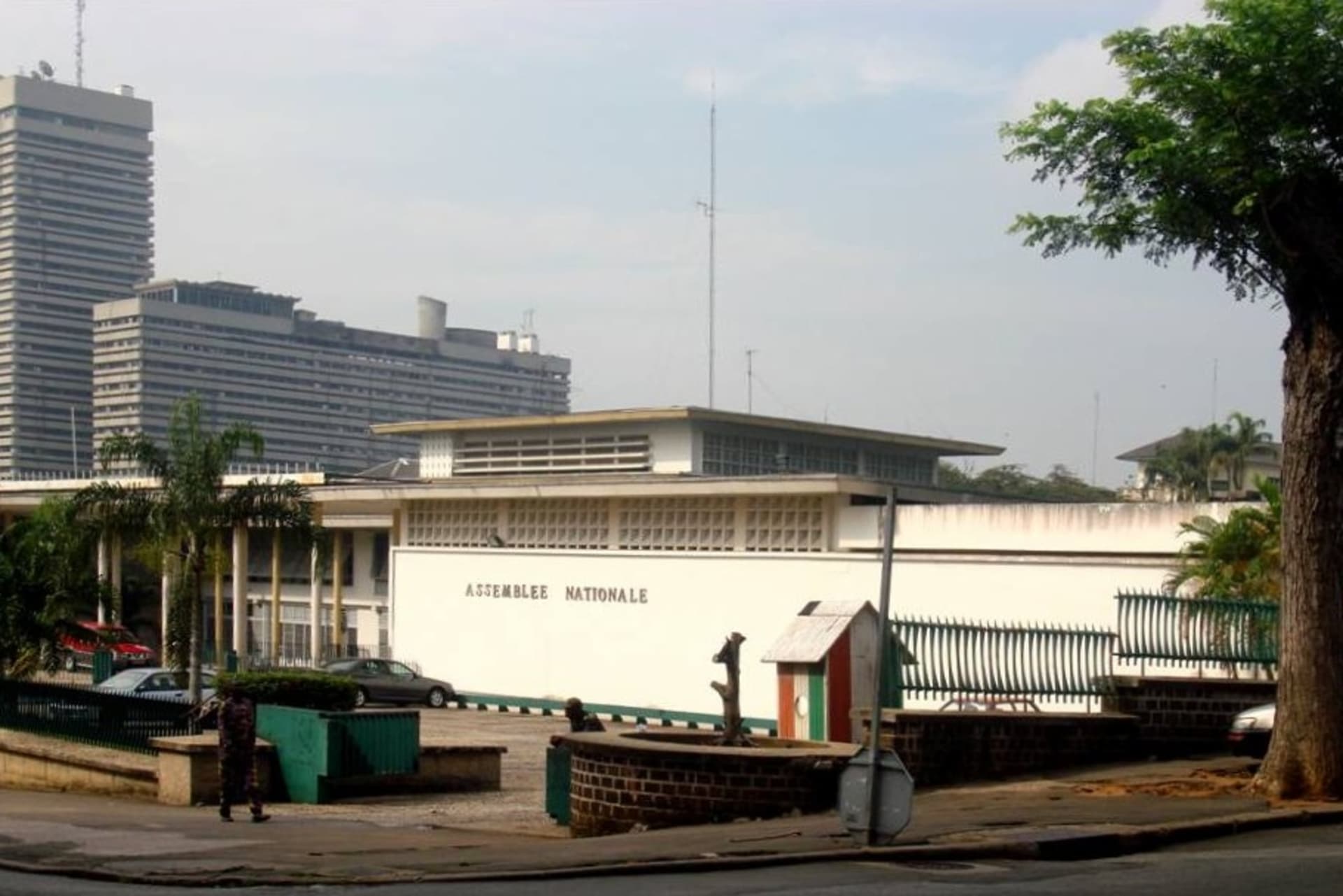 <p>A view of the National Assembly, Ivory Coast’s lower house of parliament, in the country’s largest city, Abidjan.</p>