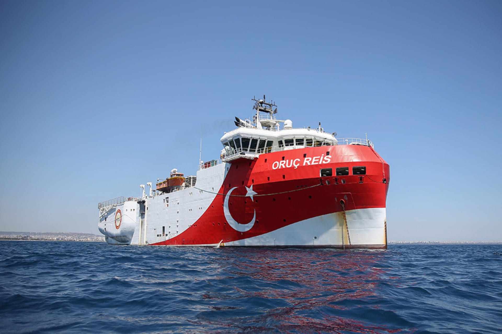 <p>Oruc Reis seismic research vessel is seen as it is ready for a new seismic research expedition in the Eastern Mediterranean.</p>
