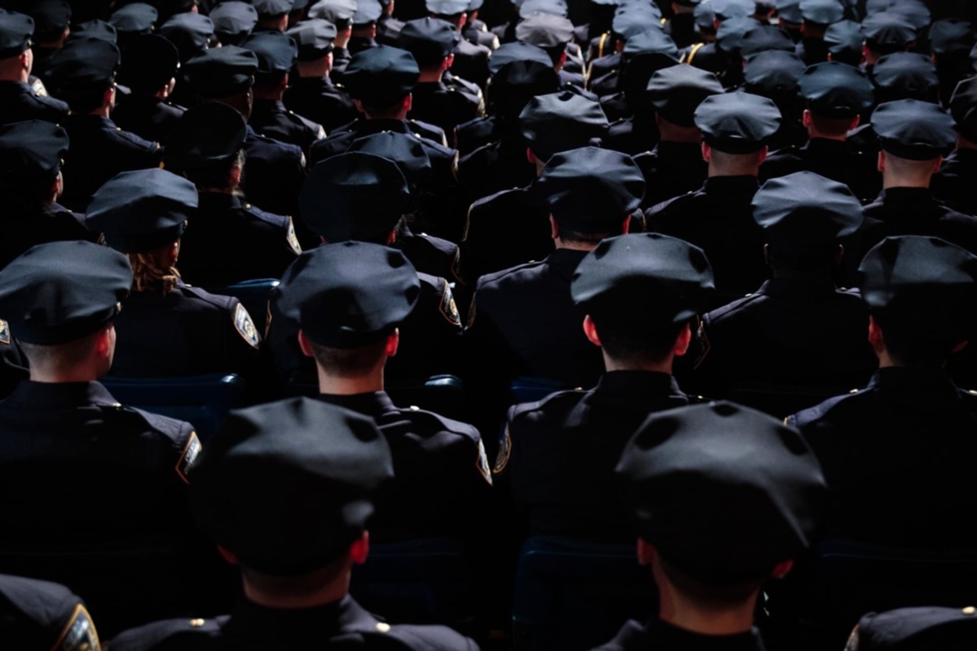 <p>New York City recruits graduate from police academy.</p>

