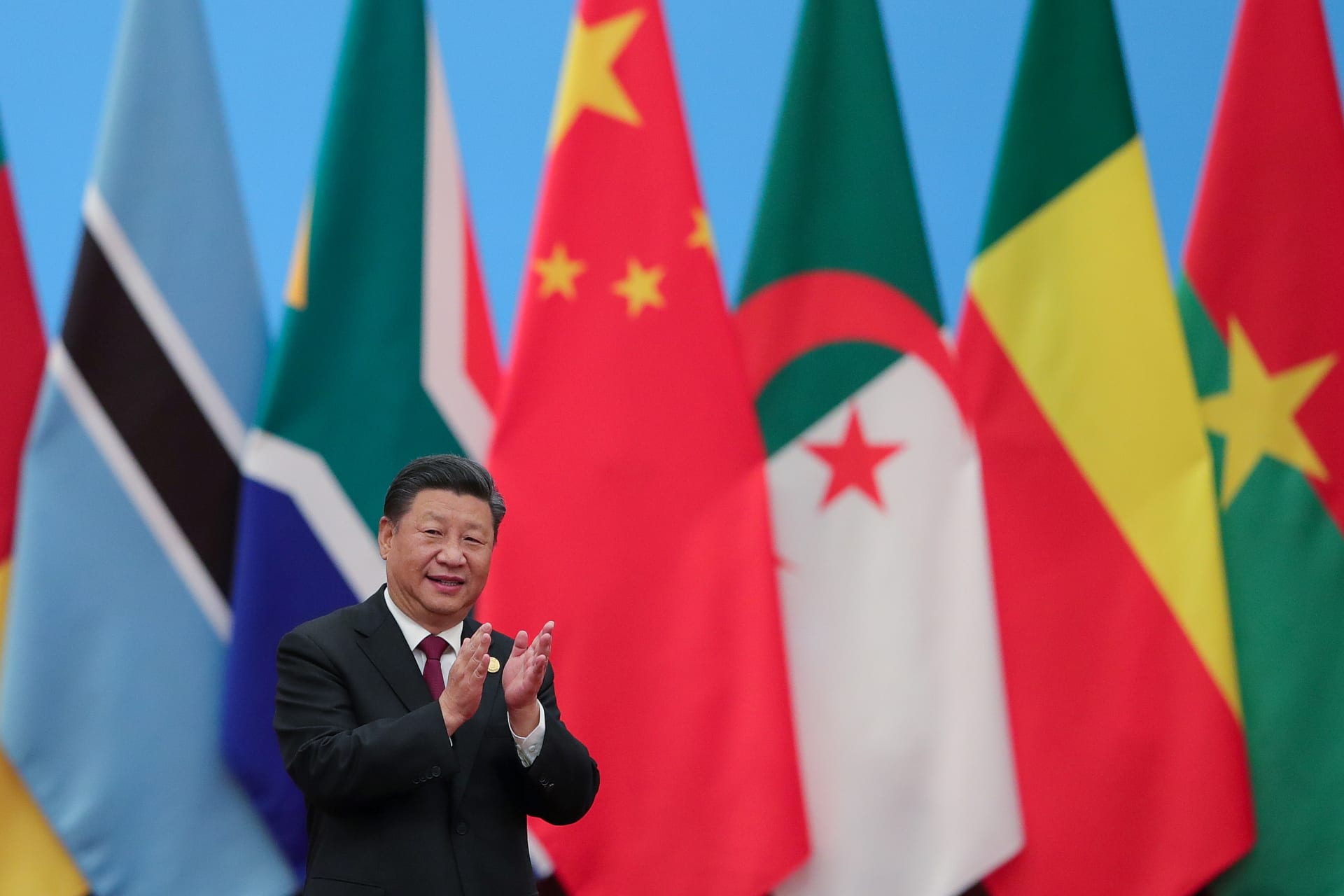<p>Chinese President Xi Jinping attends the 2018 Beijing Summit Of The Forum On China-Africa Cooperation – Round Table Conference at at the Great Hall of the People in Beijing, China, on September 4, 2018.</p>
