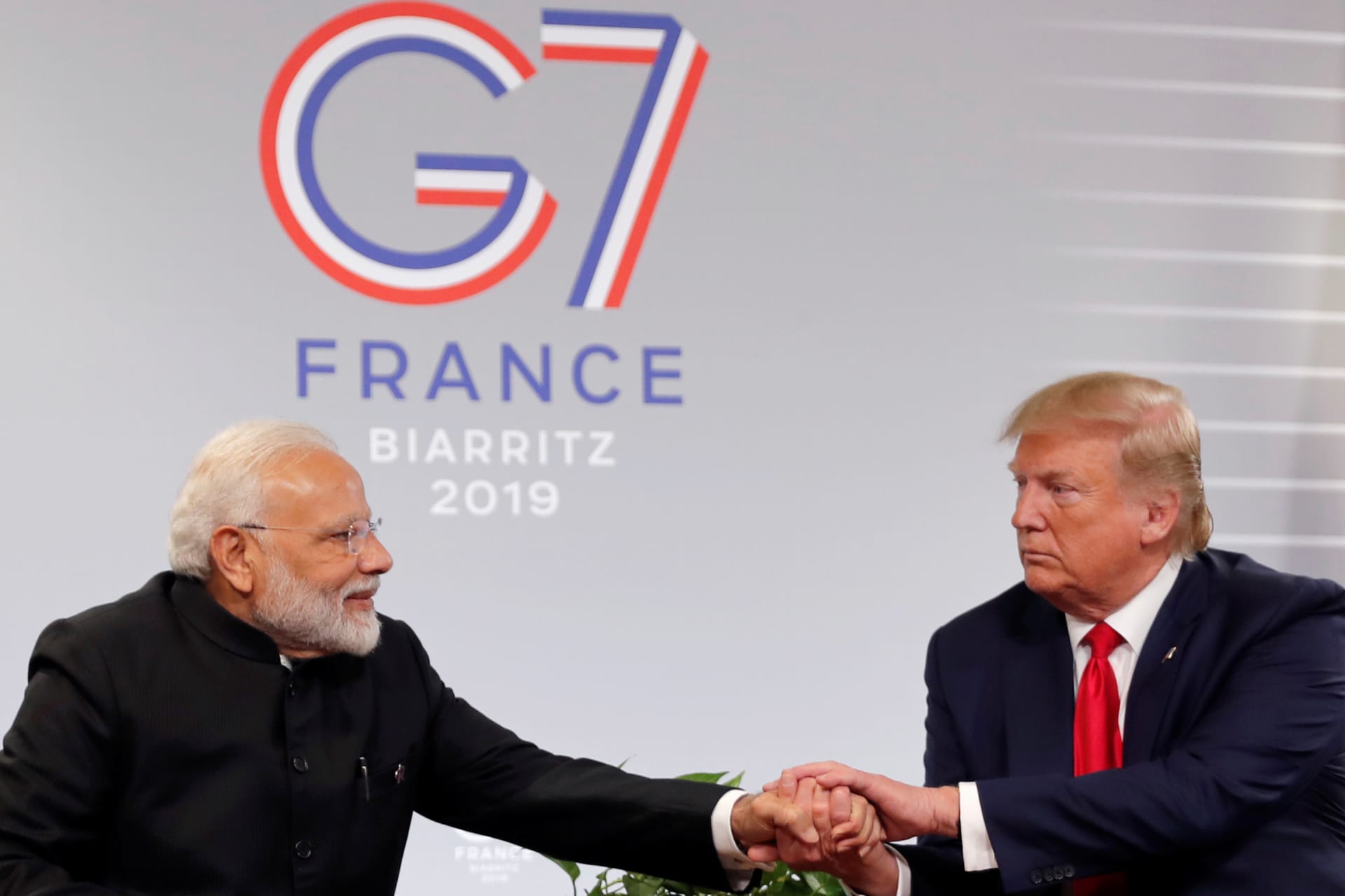 <p>Trump and Modi held bilateral talks at the G7 summit in Biarritz, France in August 2019.</p>

