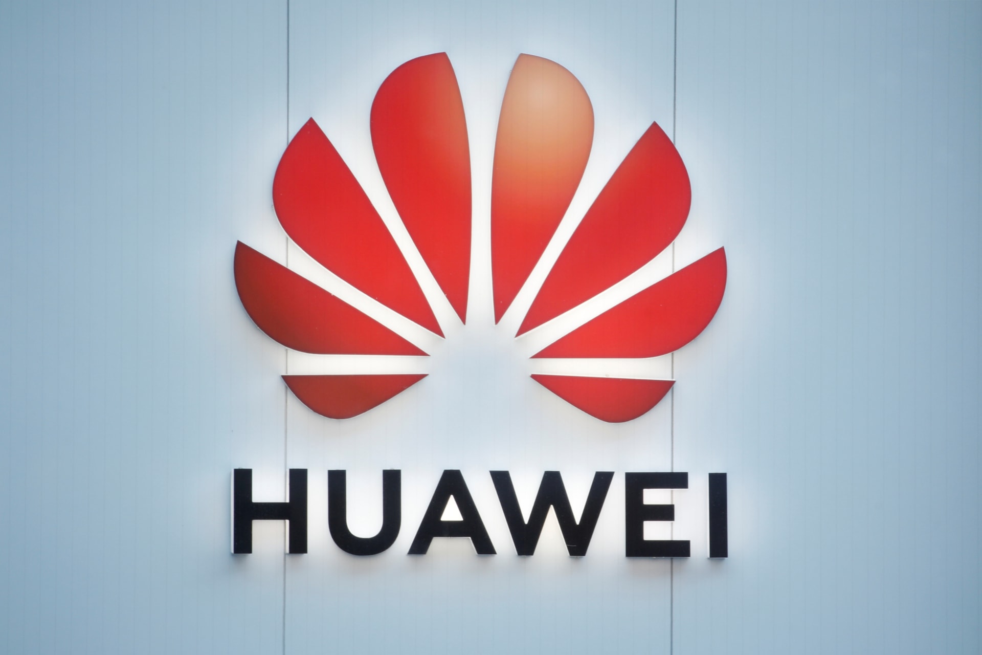 <p>The logo of Huawei is seen in Davos, Switzerland.</p>
