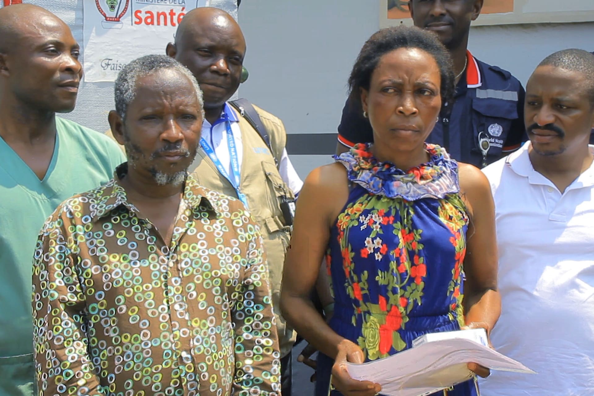 <p>Semida Masika, the last patient being treated for Ebola in the Democratic Republic of Congo, is seen after she was discharged from hospital in Beni, Democratic Republic of Congo, on March 3, 2020. </p>
