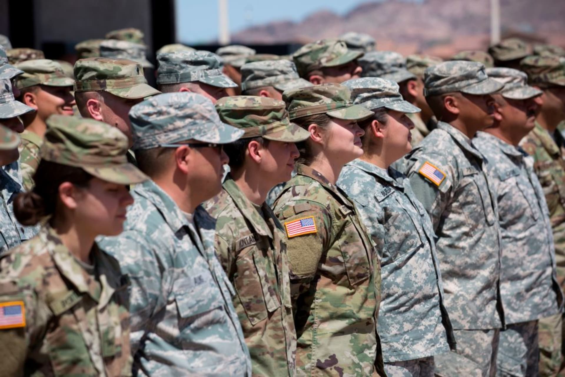 <p>Members of the Arizona National Guard.</p>
