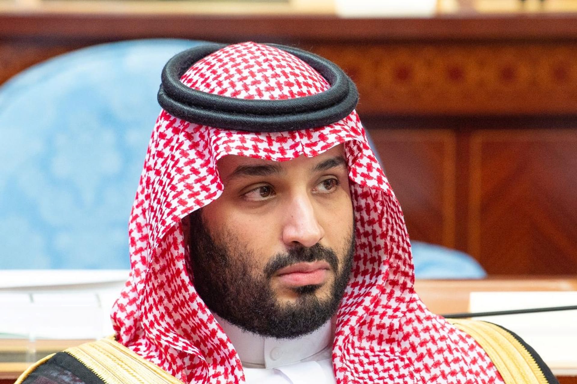<p>Saudi Crown Prince Mohammed bin Salman attends a session of the Shura Council in Riyadh, Saudi Arabia November 20, 2019.</p>
