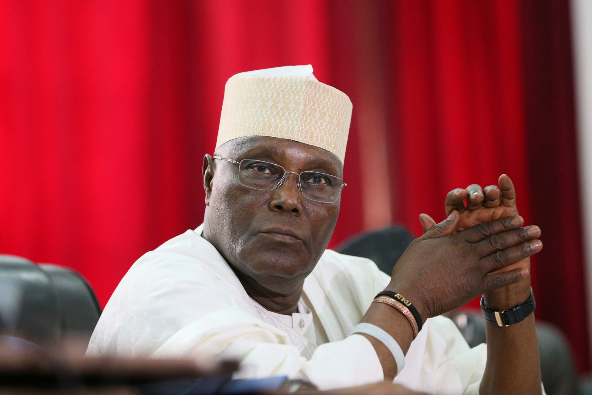 <p>Former Vice-President Atiku Abubakar in Abuja, Nigeria, on February 19, 2019. He lost the election in March, and on September 11 lost his challenge of the results in front of an election tribunal. He will likely appeal to the Supreme Court.</p>
