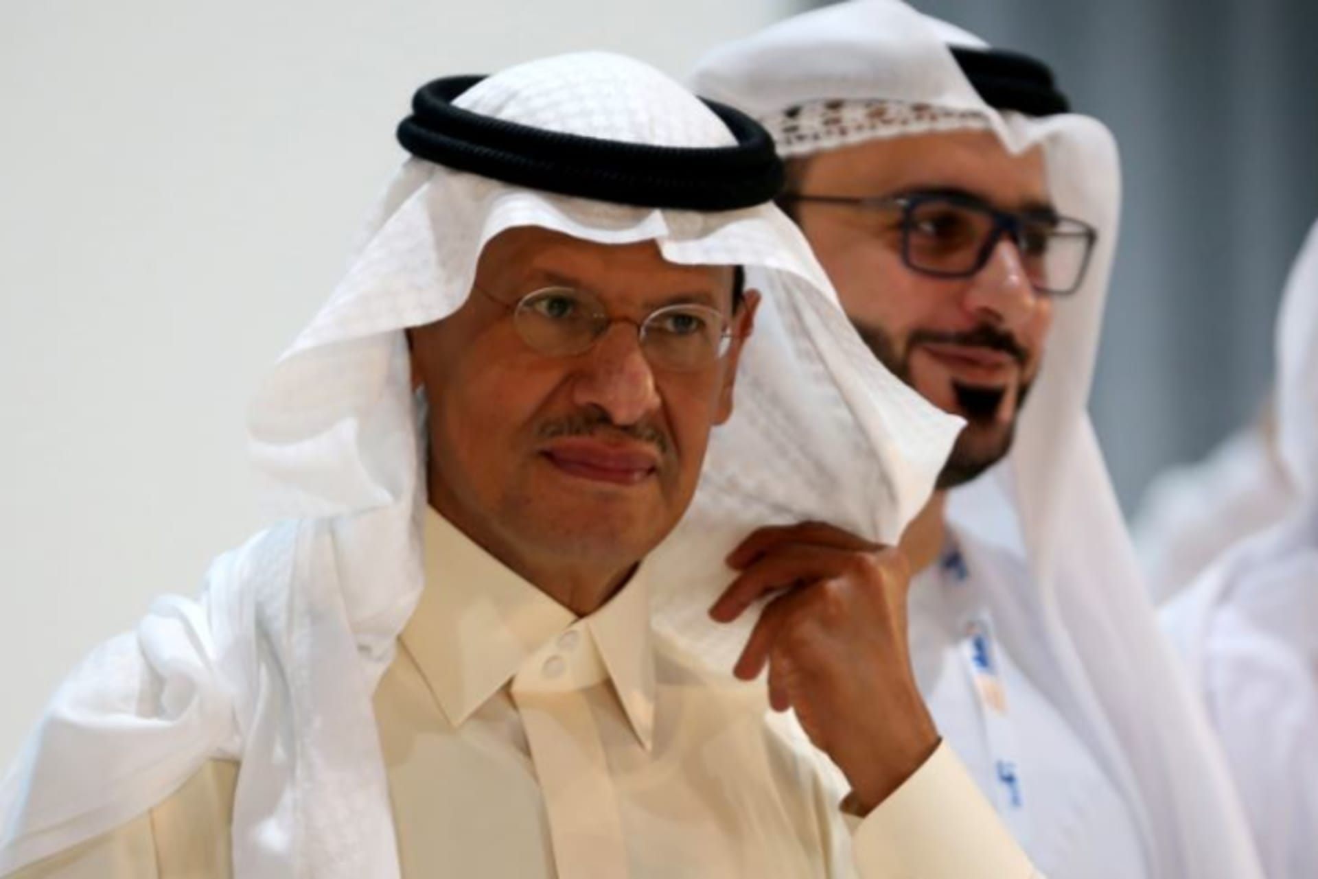 <p>Saudi Arabia’s new Energy Minister, Prince Abdulaziz bin Salman takes a tour at the exhibition during the 24th World Energy Congress in Abu Dhabi, United Arab Emirates September 9, 2019. </p>
