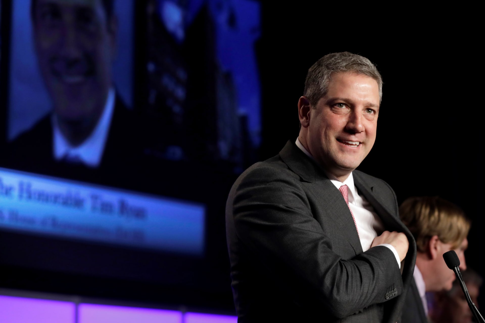 <p>Tim Ryan speaks at the North America’s Building Trades Unions 2019 legislative conference in Washington, DC. Yuri Gripas/REUTERS</p>
