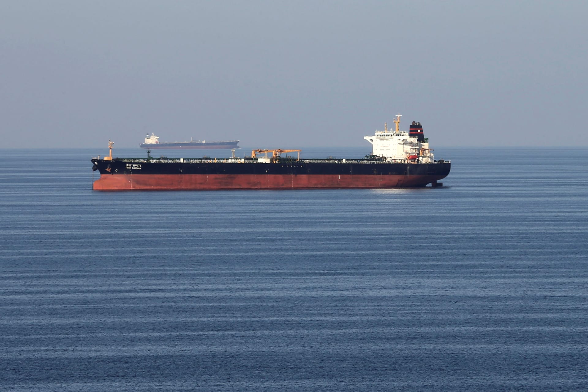 <p>Oil tankers pass through the Strait of Hormuz, December 21, 2018.</p>
