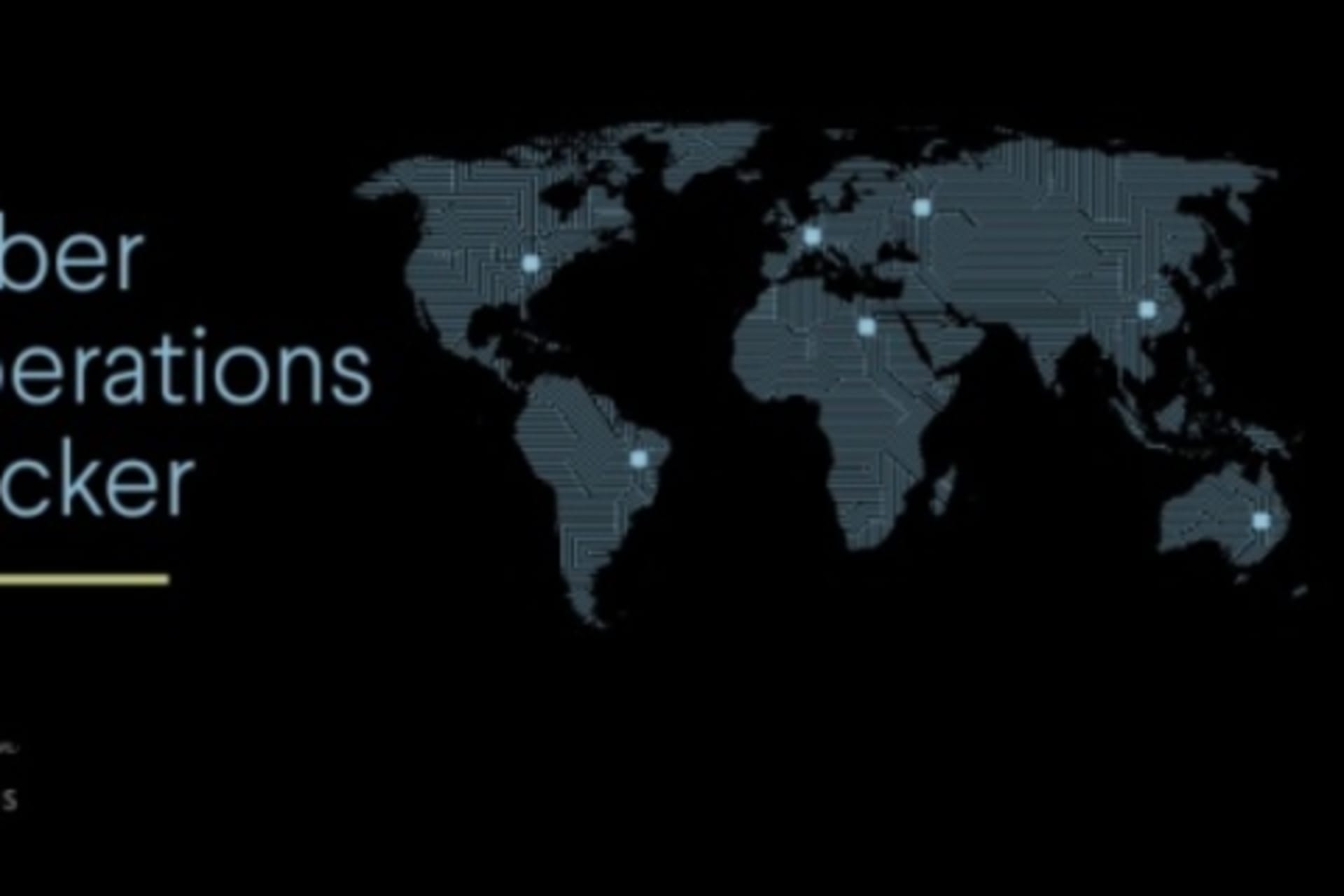 <p>Cyber Operations Tracker</p>
