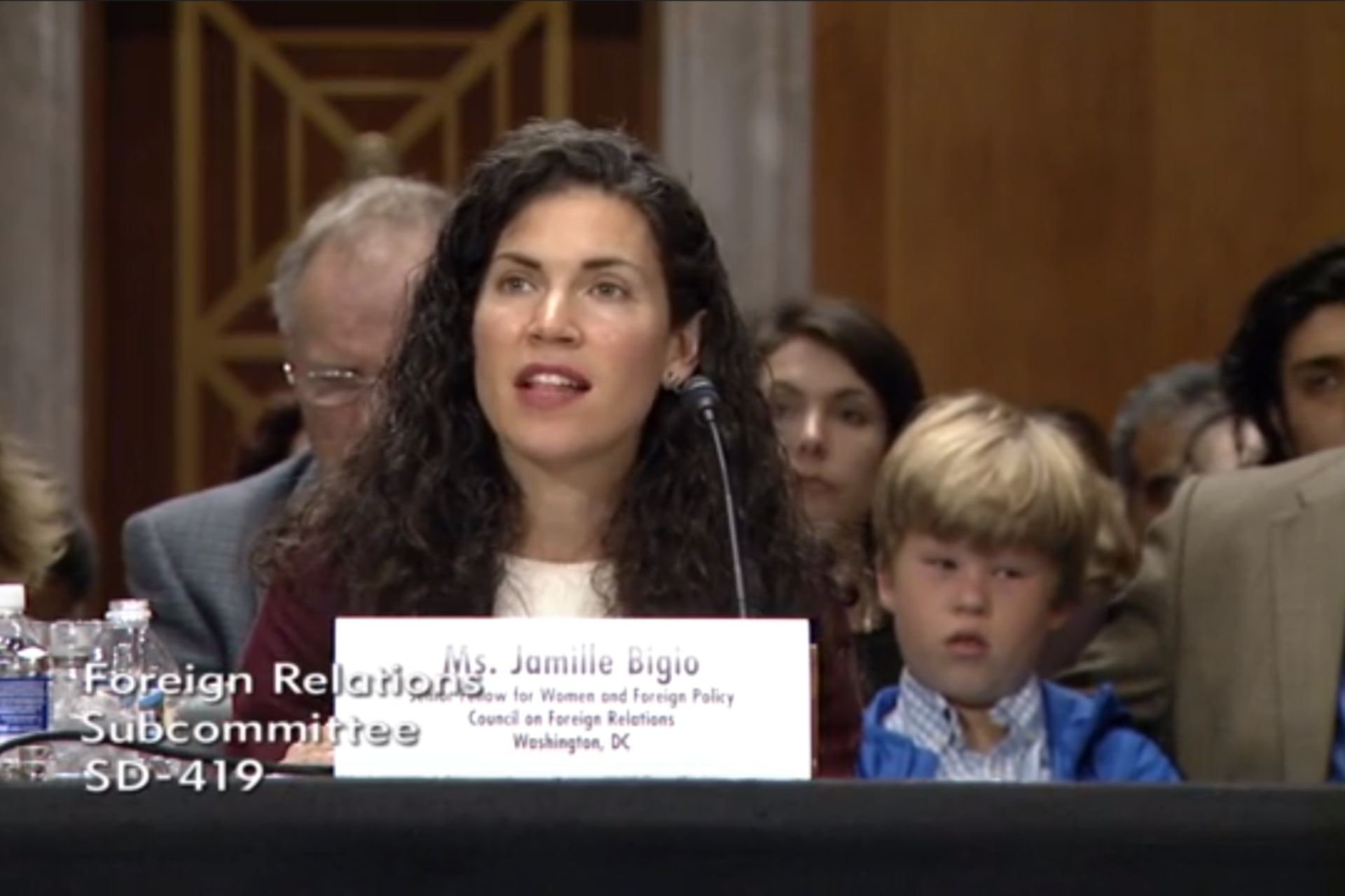 <p>CFR Senior Fellow Jamille Bigio testifies at a Senate Foreign Relations Committee hearing on advancing women’s roles in peace and security. </p>
