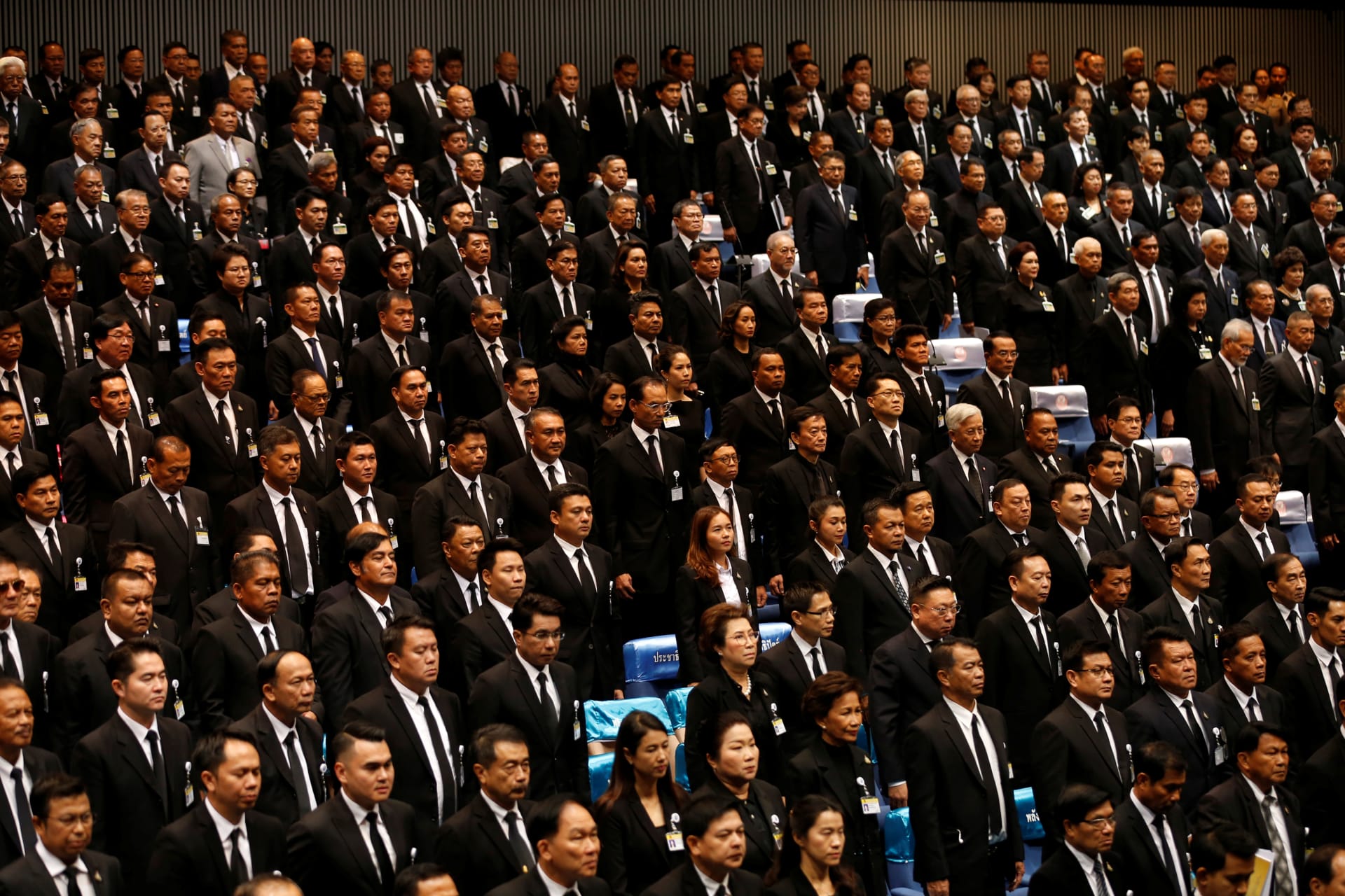 <p>Thai parliament members attend a session to vote for prime minister in Bangkok, Thailand on June 5, 2019.</p>
