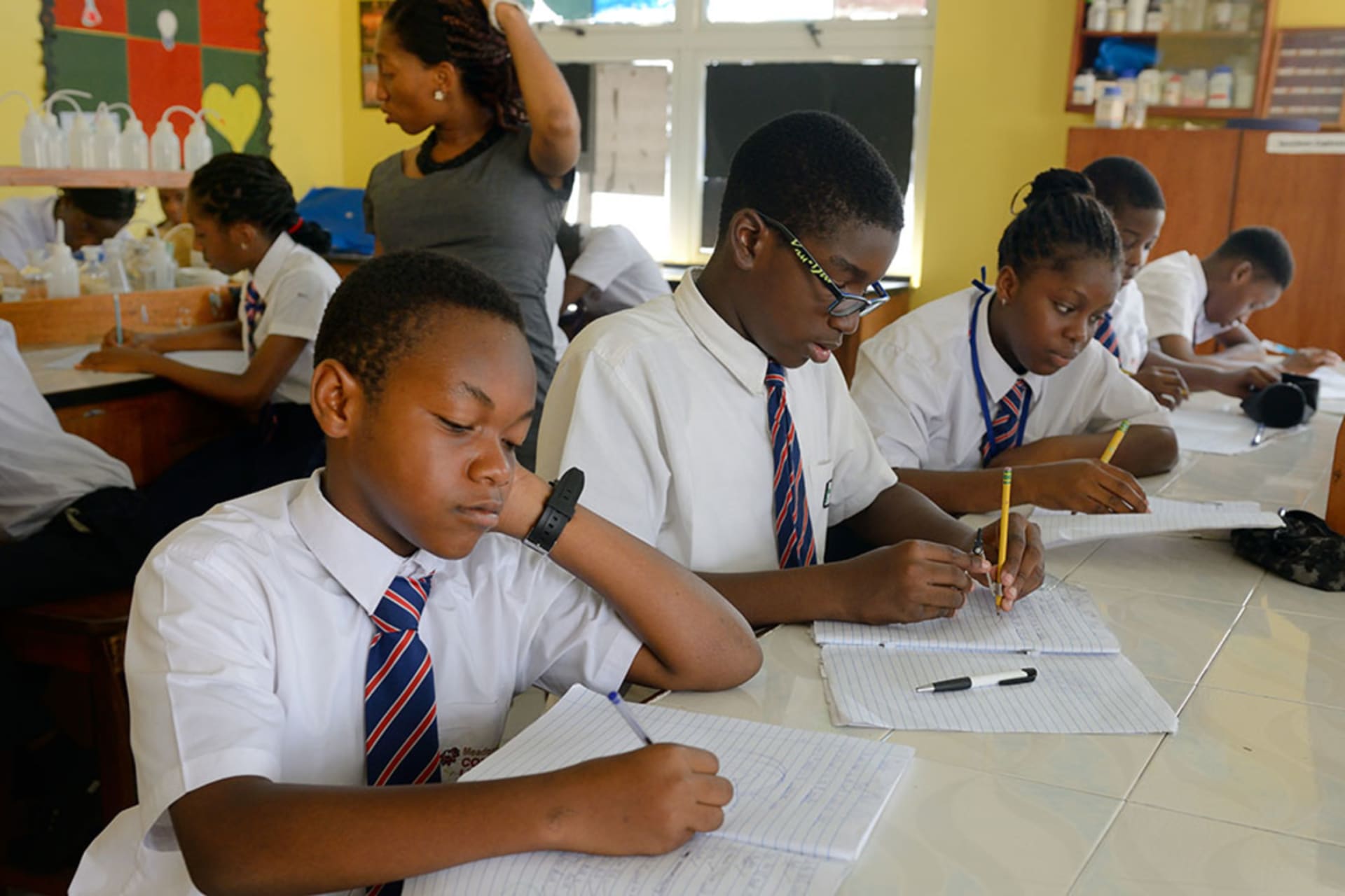 <p>A private school in the chic area of Lekki on March 17, 2016 in Lagos, Nigeria.</p>
