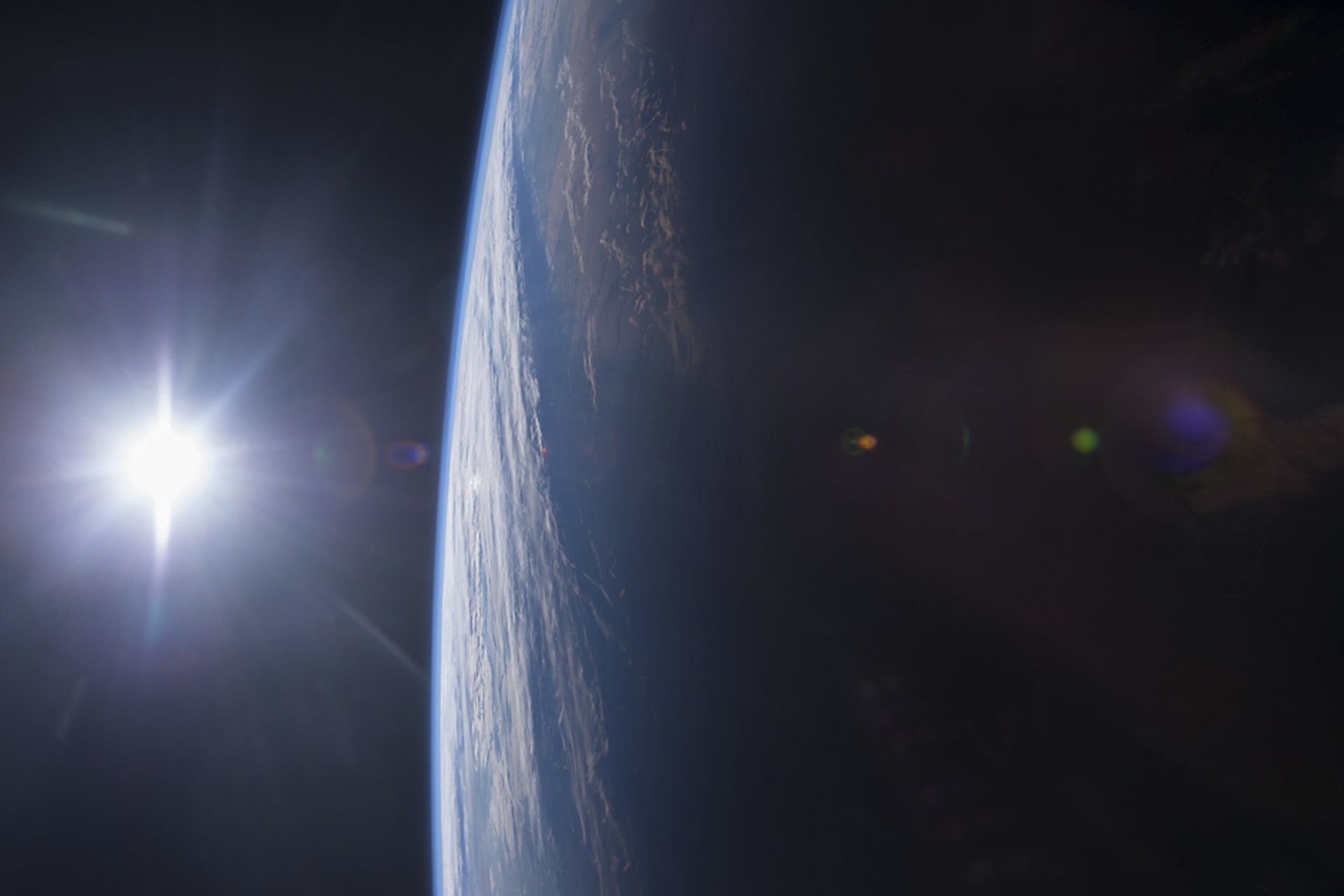 <p>The Gulf of Mexico and U.S. Gulf Coast at sunset as seen from the International Space Station on December 14, 2014. </p>
