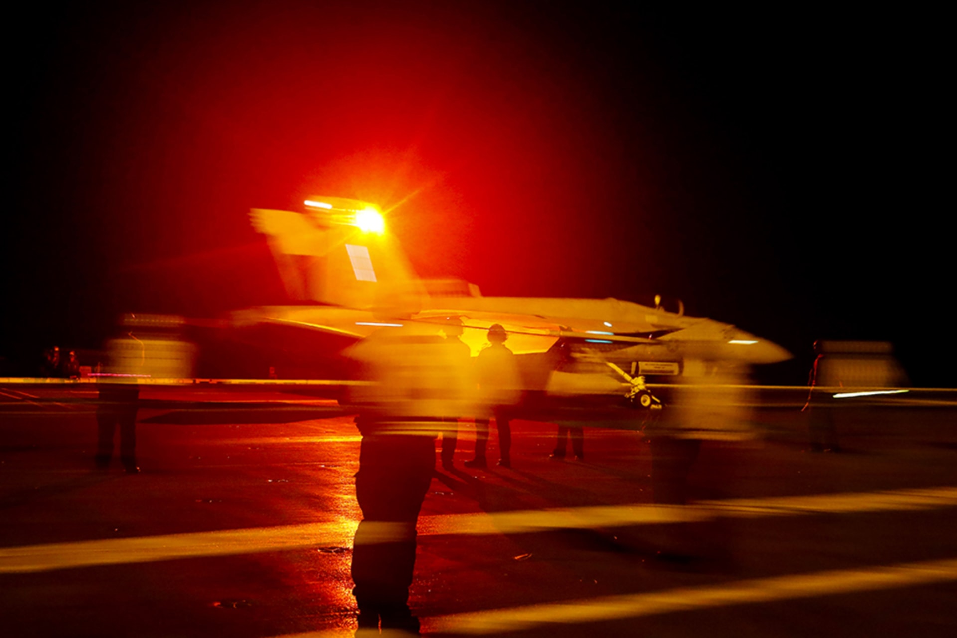 <p>The United States moves an aircraft carrier near Iran as tensions rise in May 2019.</p>
